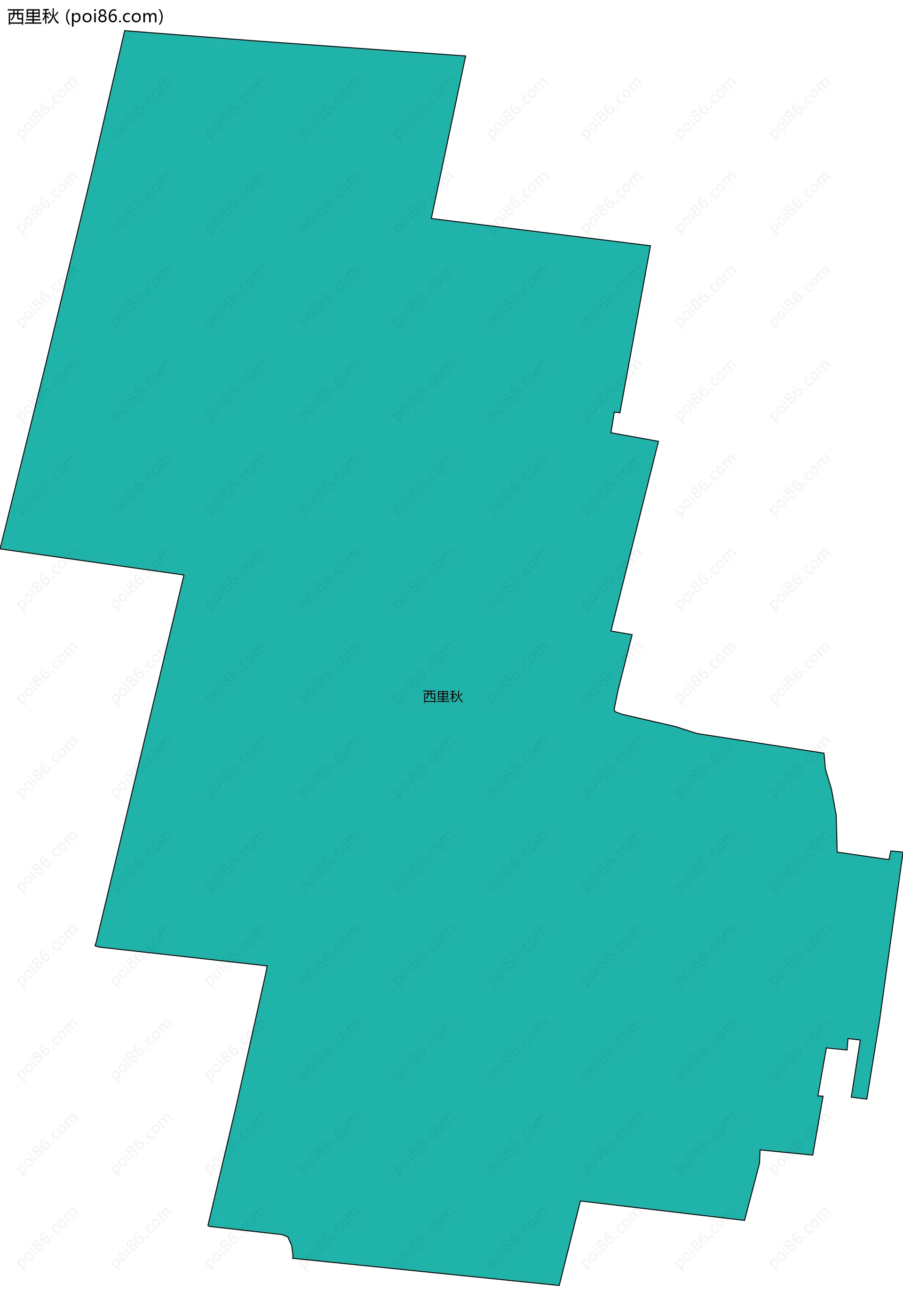 西里秋边界地图