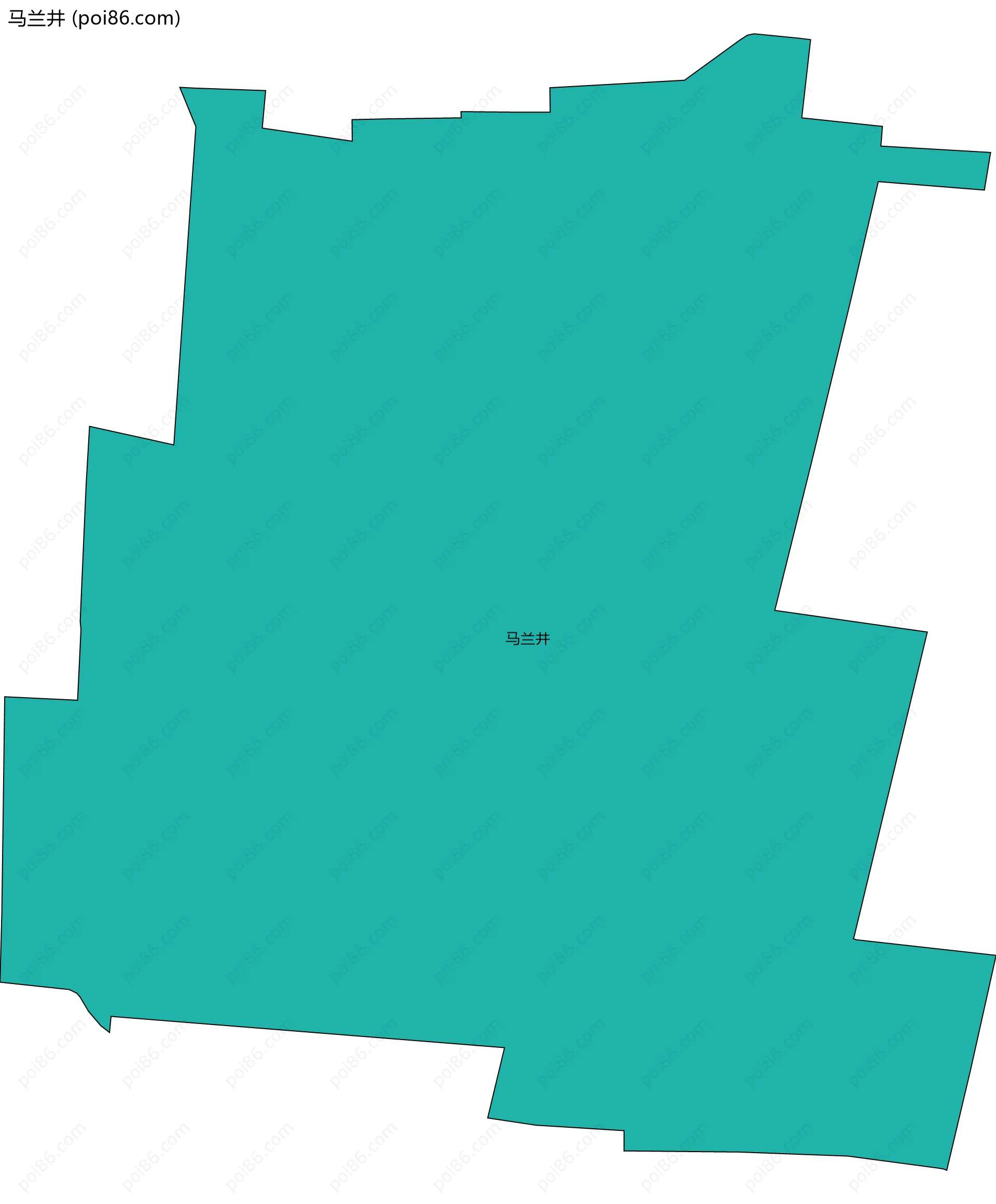 马兰井边界地图