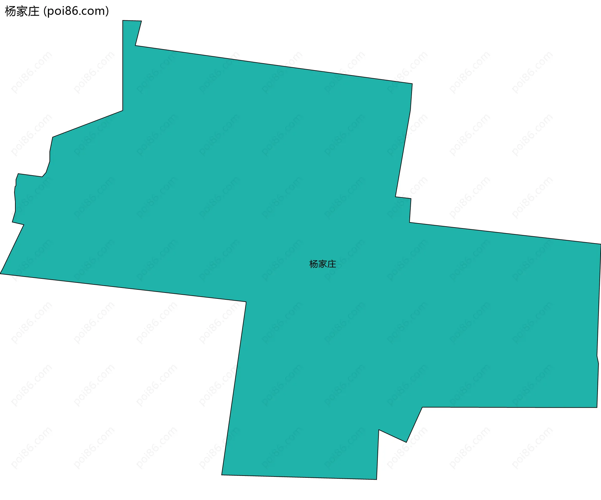 杨家庄边界地图