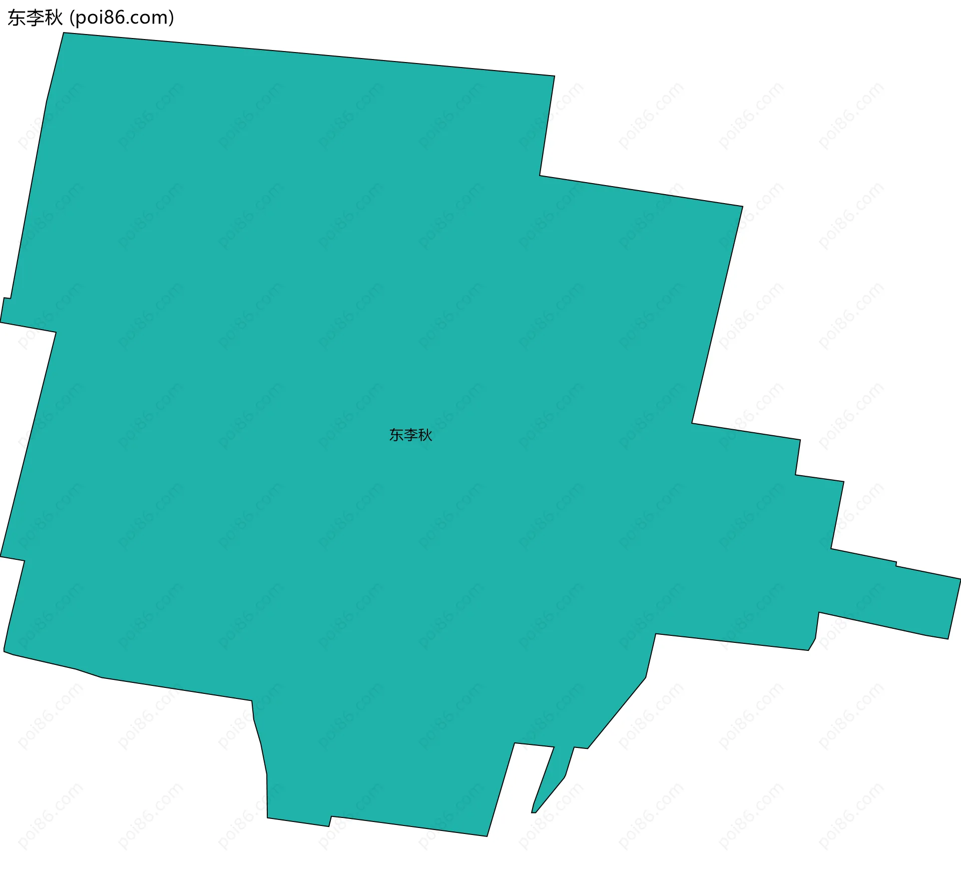 东李秋边界地图