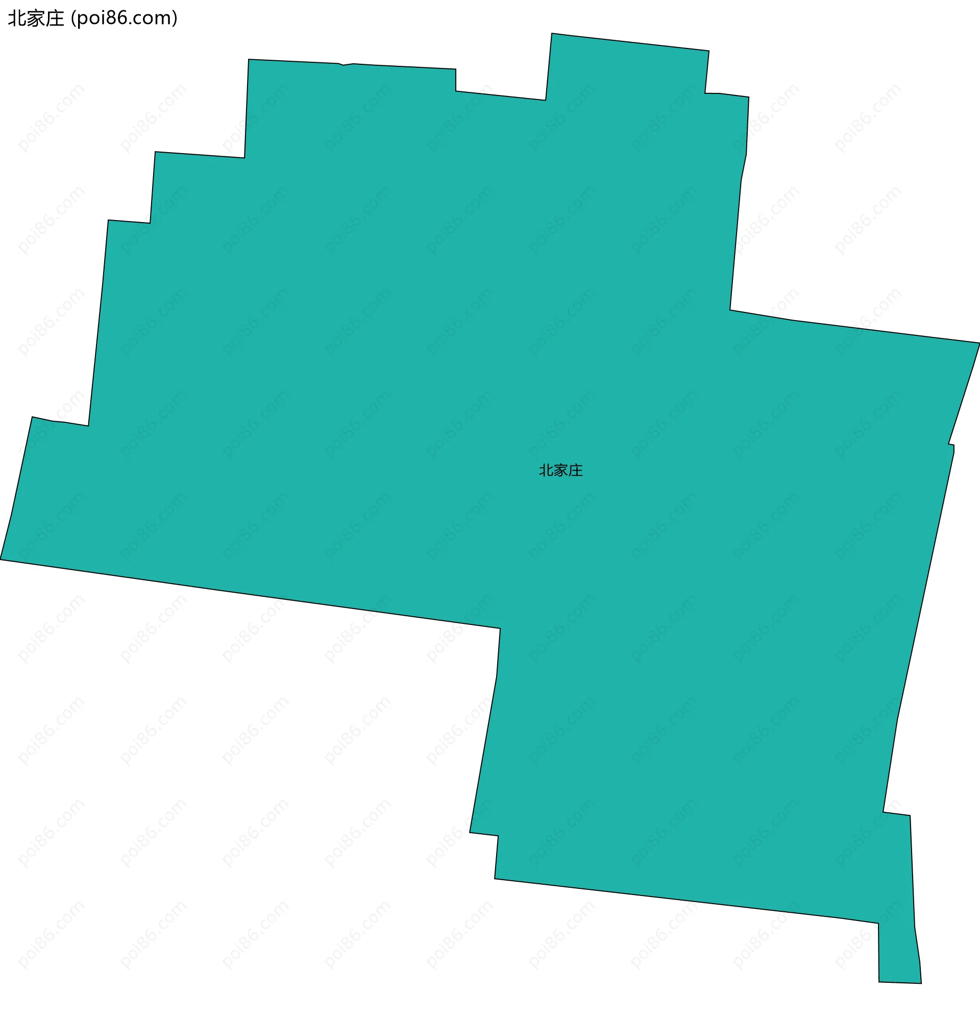 北家庄边界地图