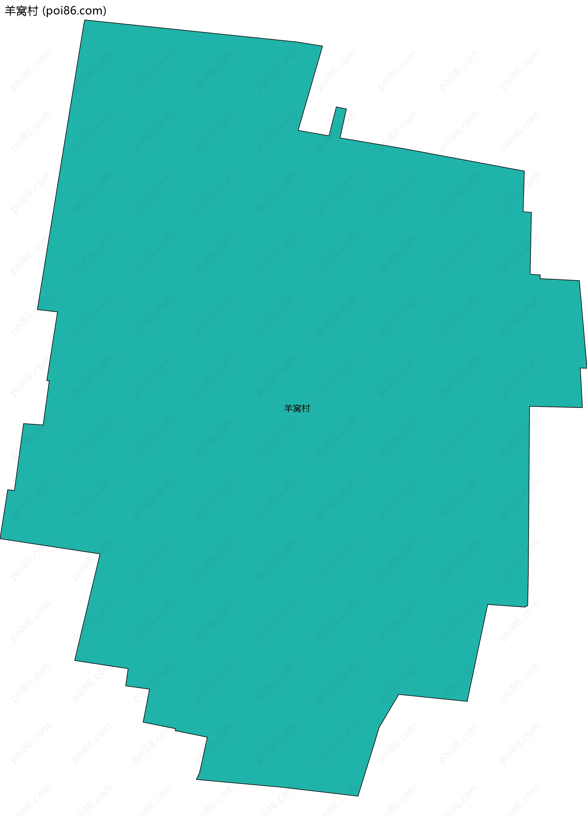 羊窝村边界地图