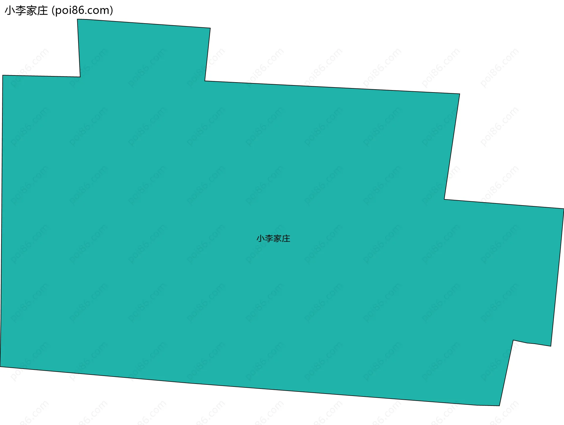 小李家庄边界地图