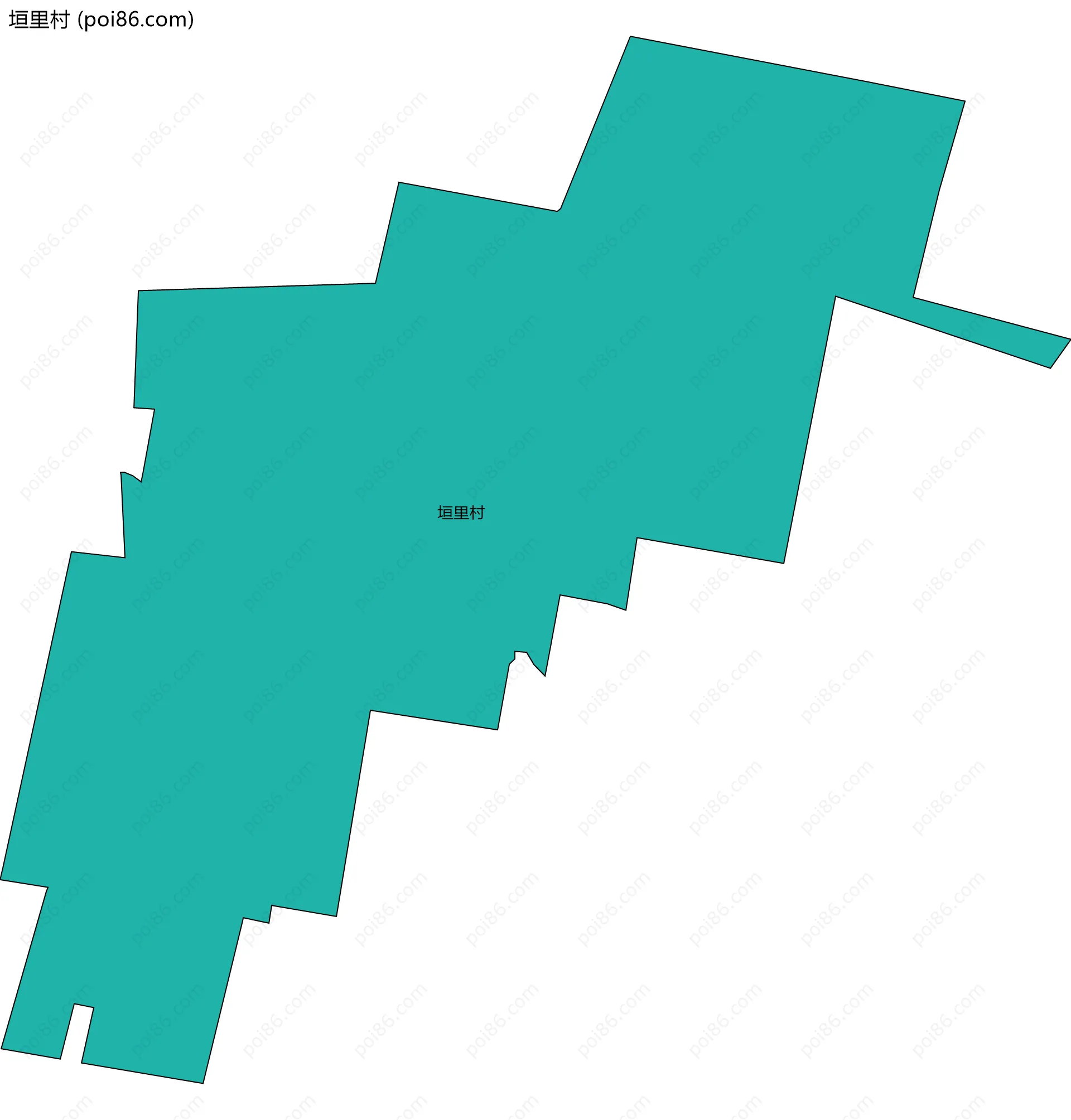 垣里村边界地图