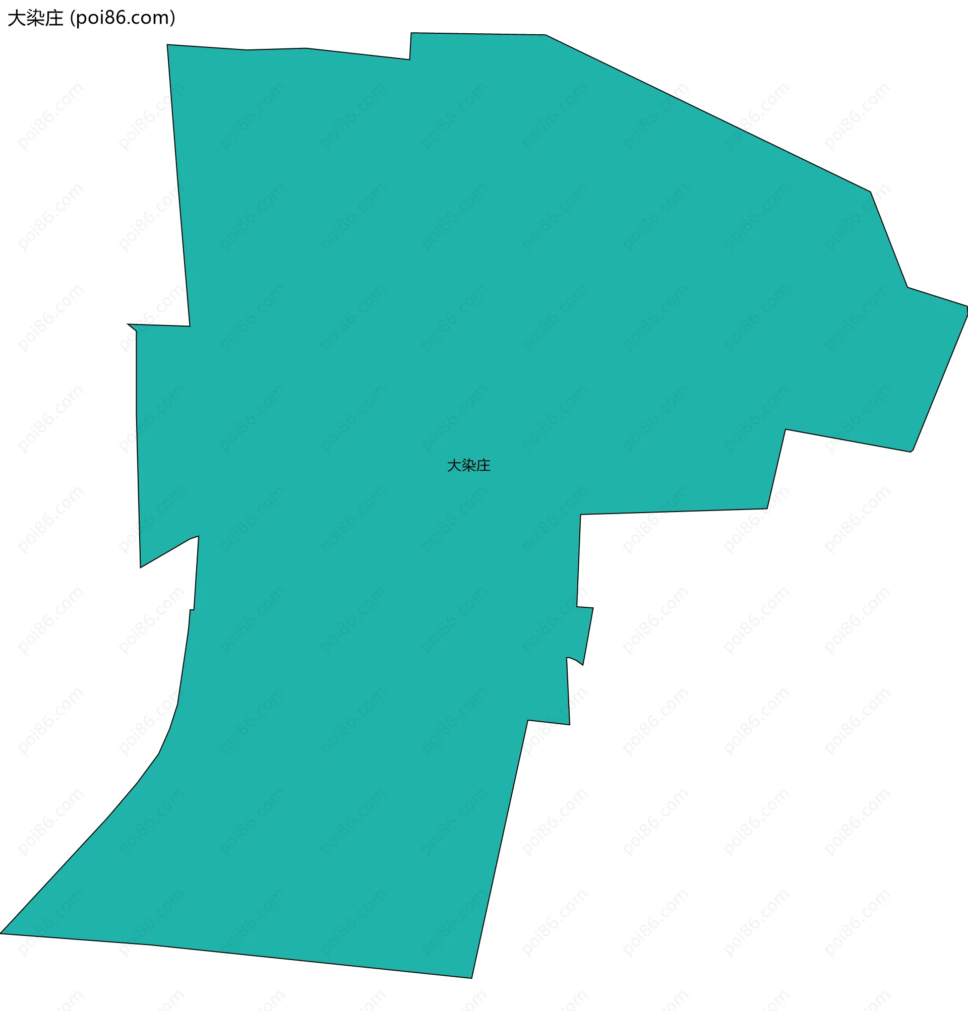 大染庄边界地图