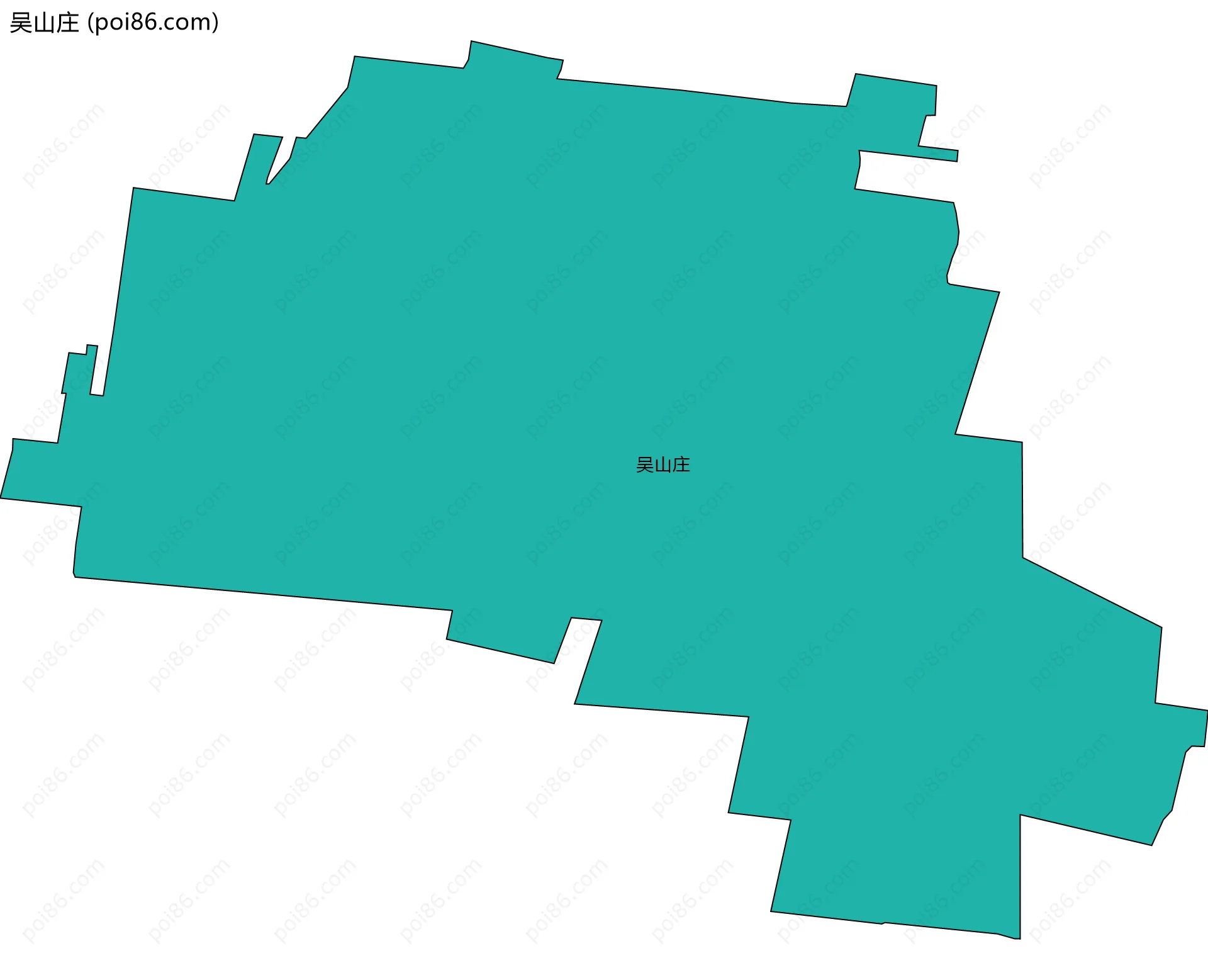 吴山庄边界地图