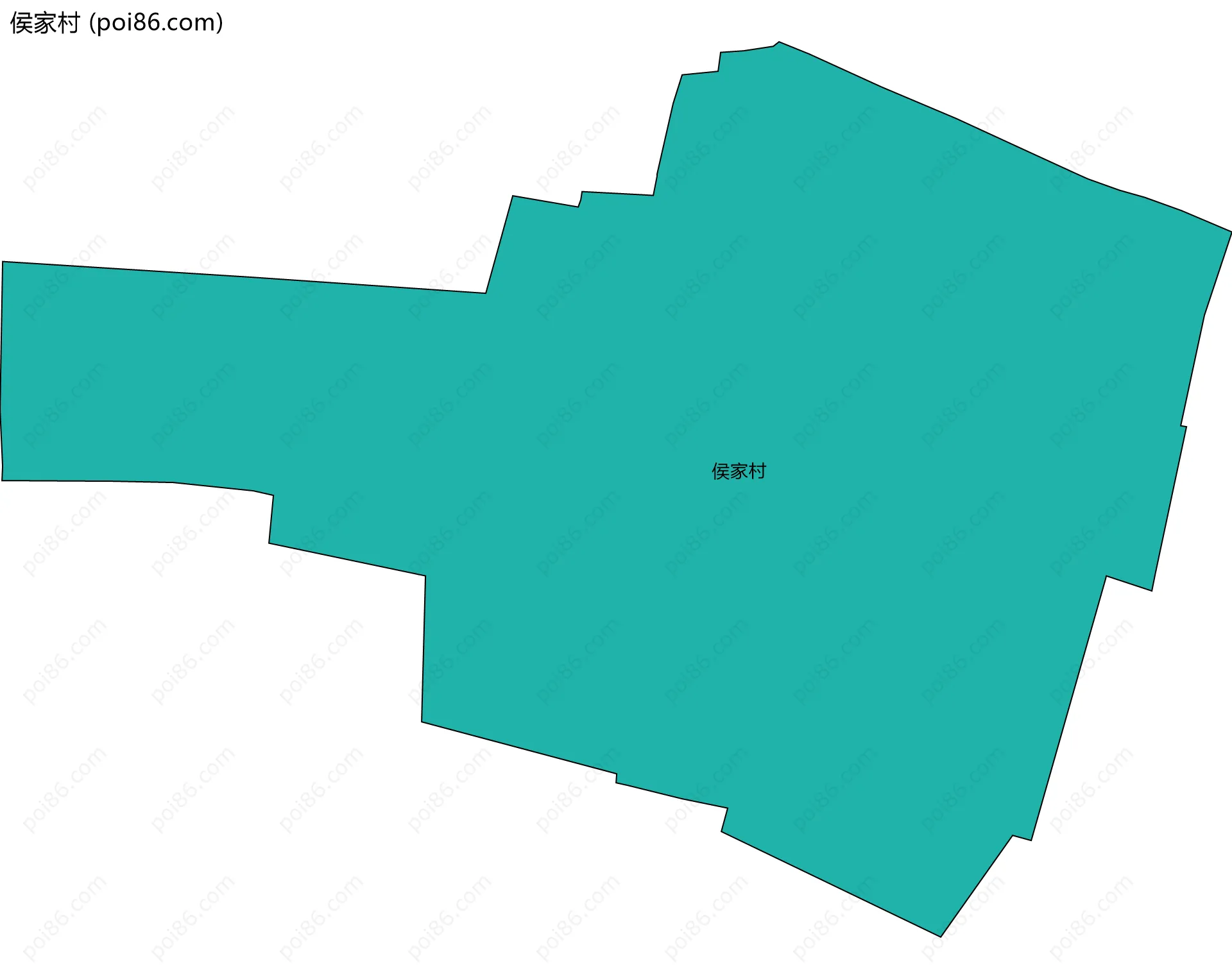 侯家村边界地图
