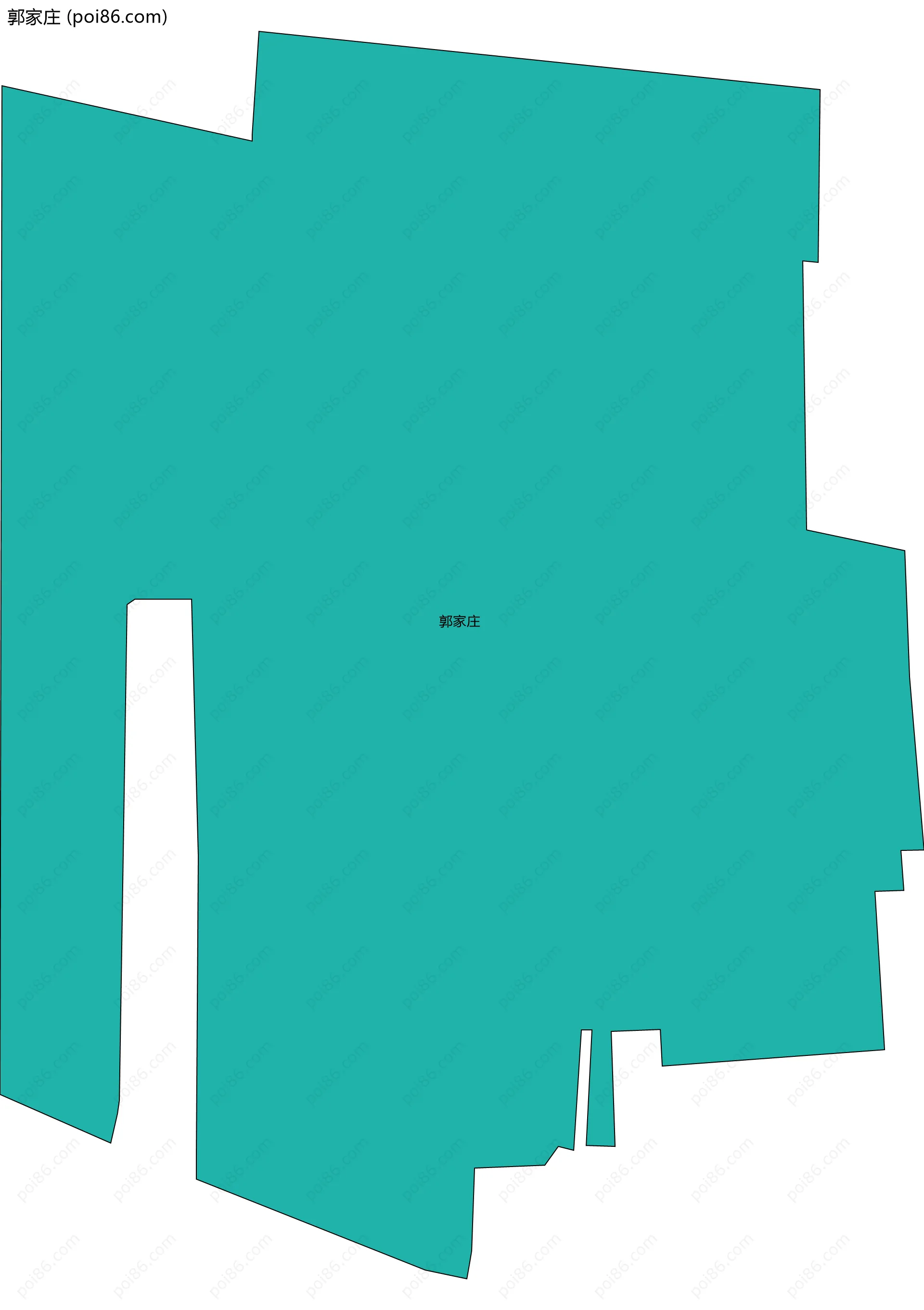 郭家庄边界地图