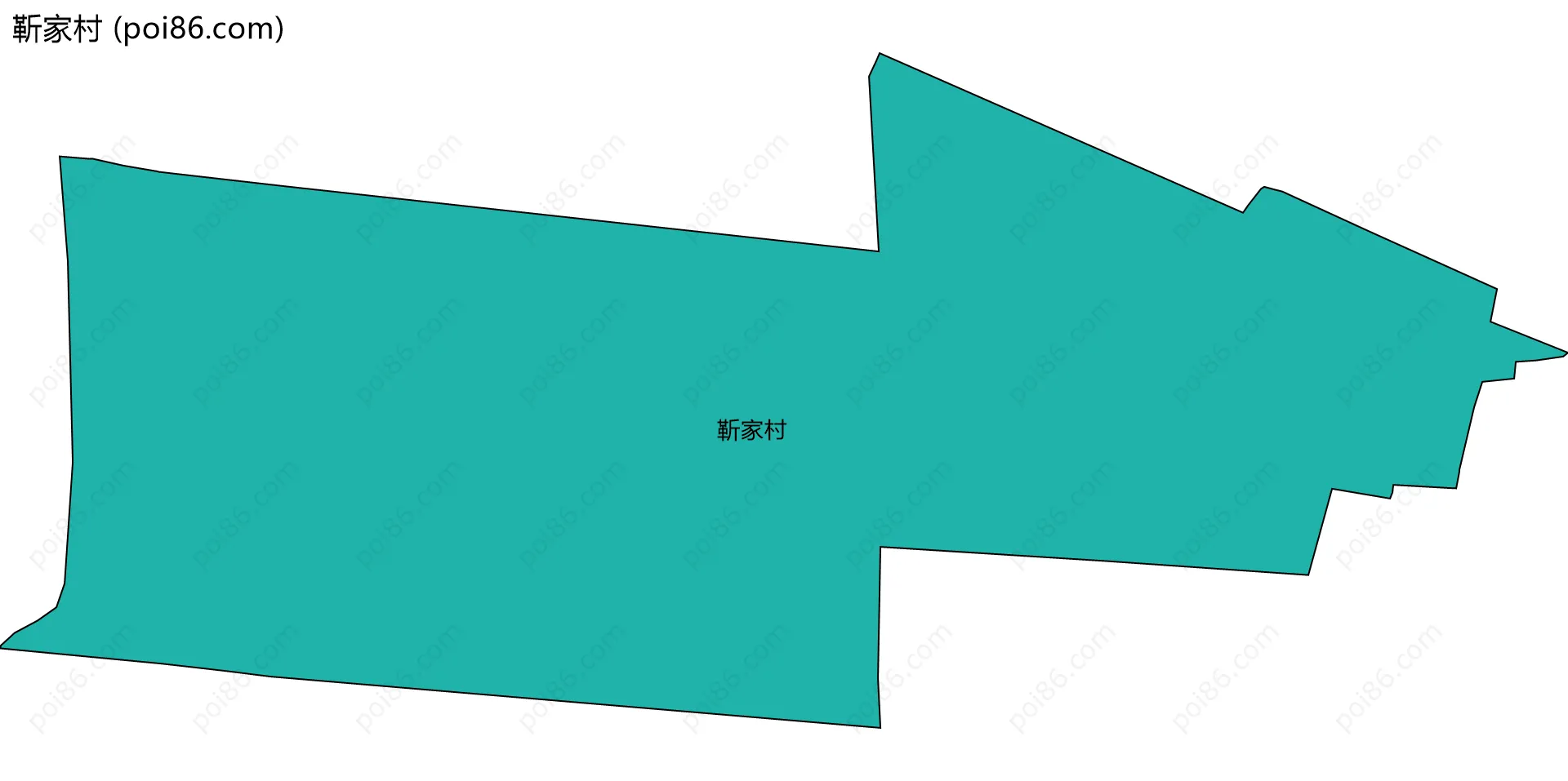 靳家村边界地图