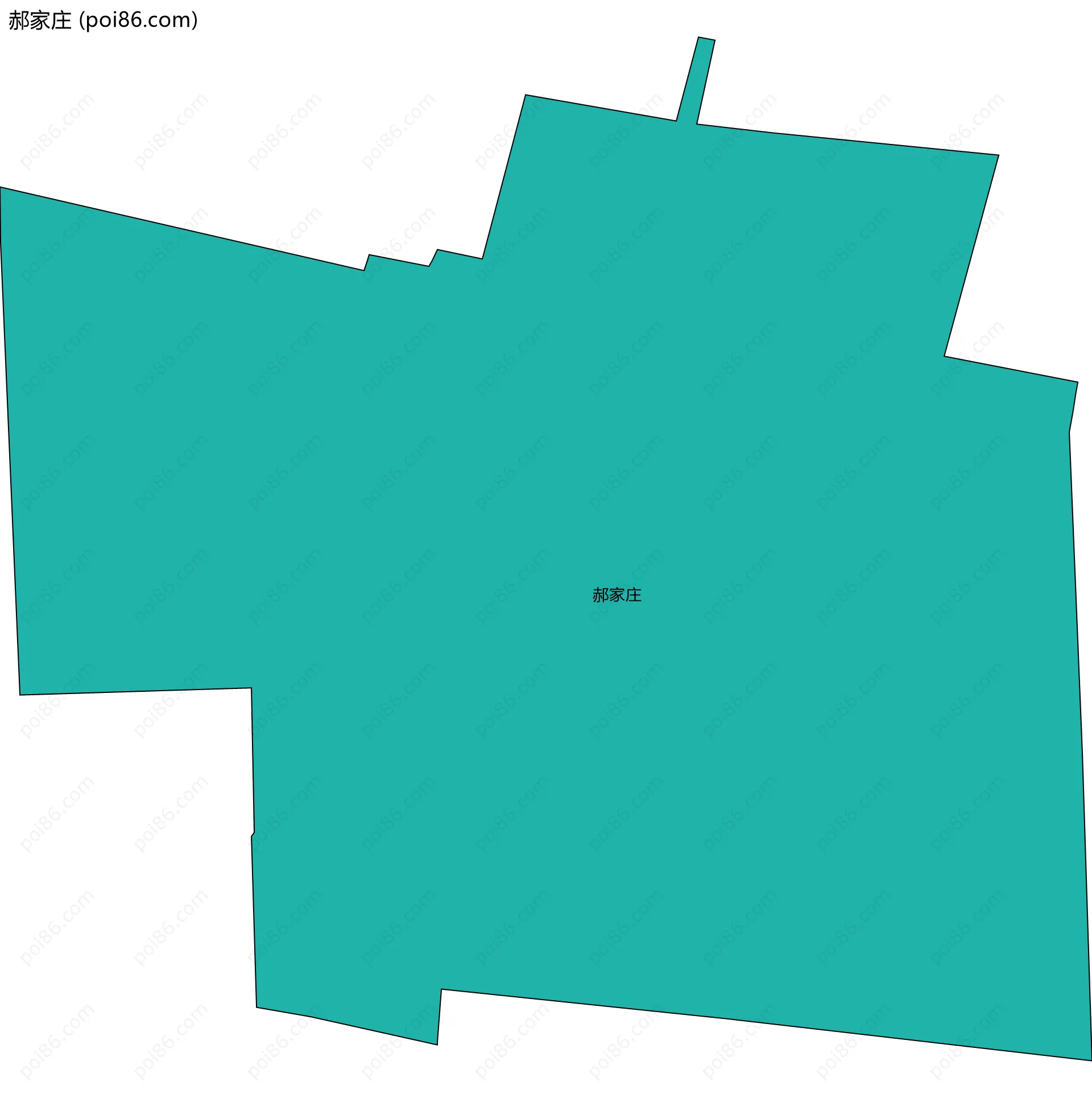 郝家庄边界地图