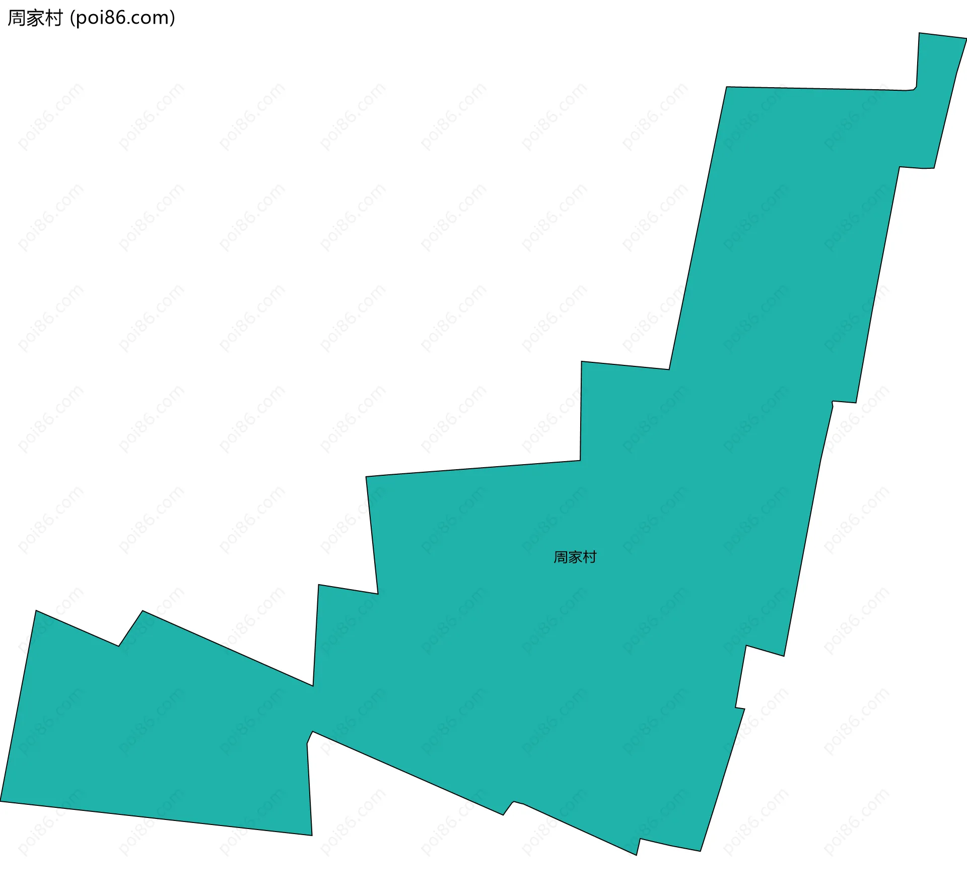 周家村边界地图