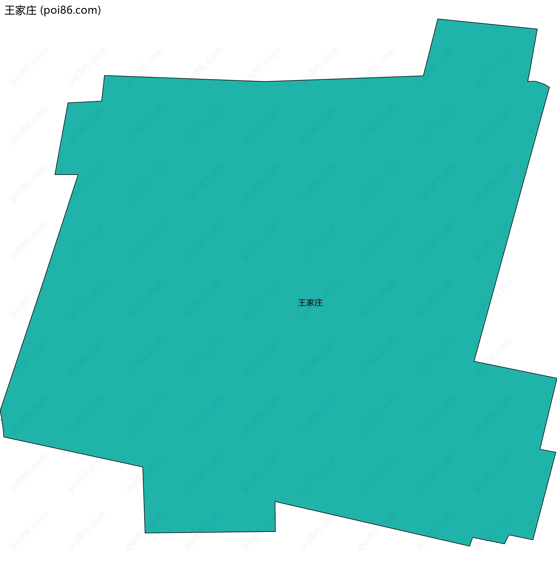王家庄边界地图