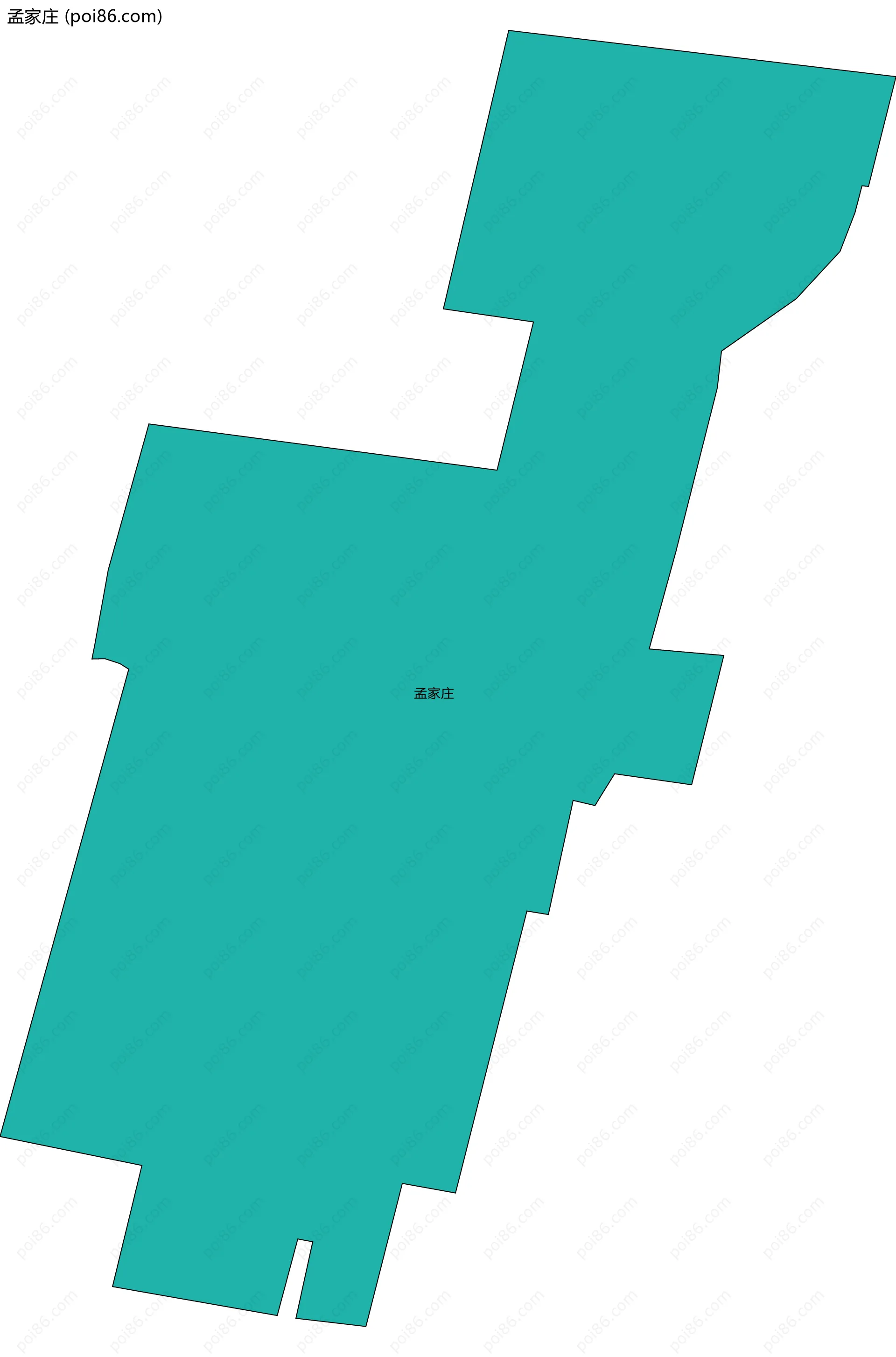 孟家庄边界地图