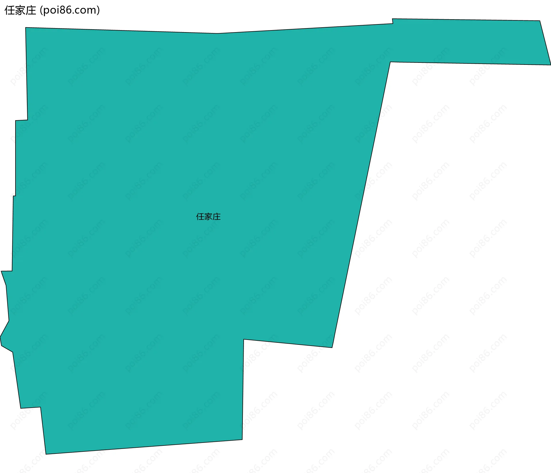 任家庄边界地图