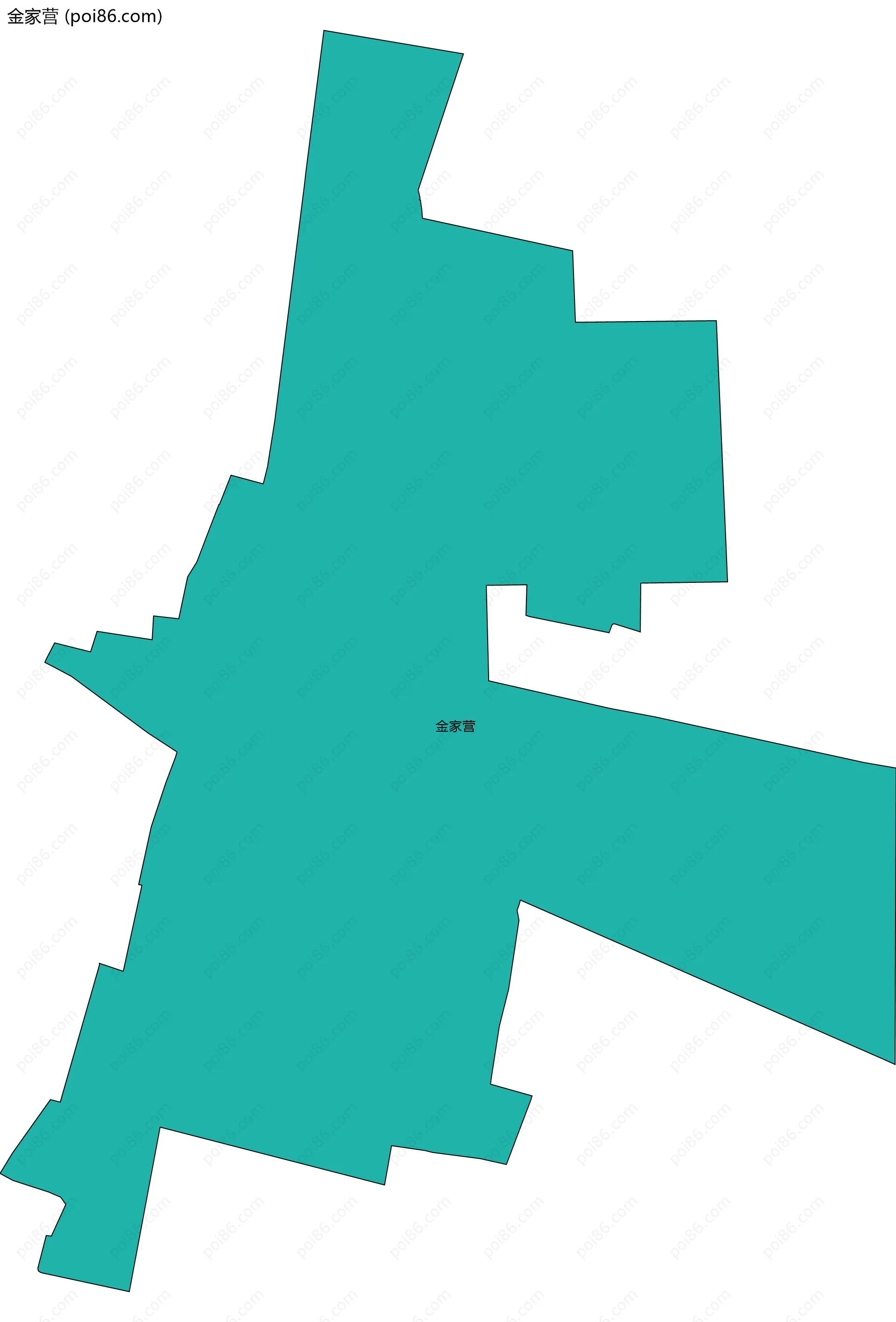 金家营边界地图