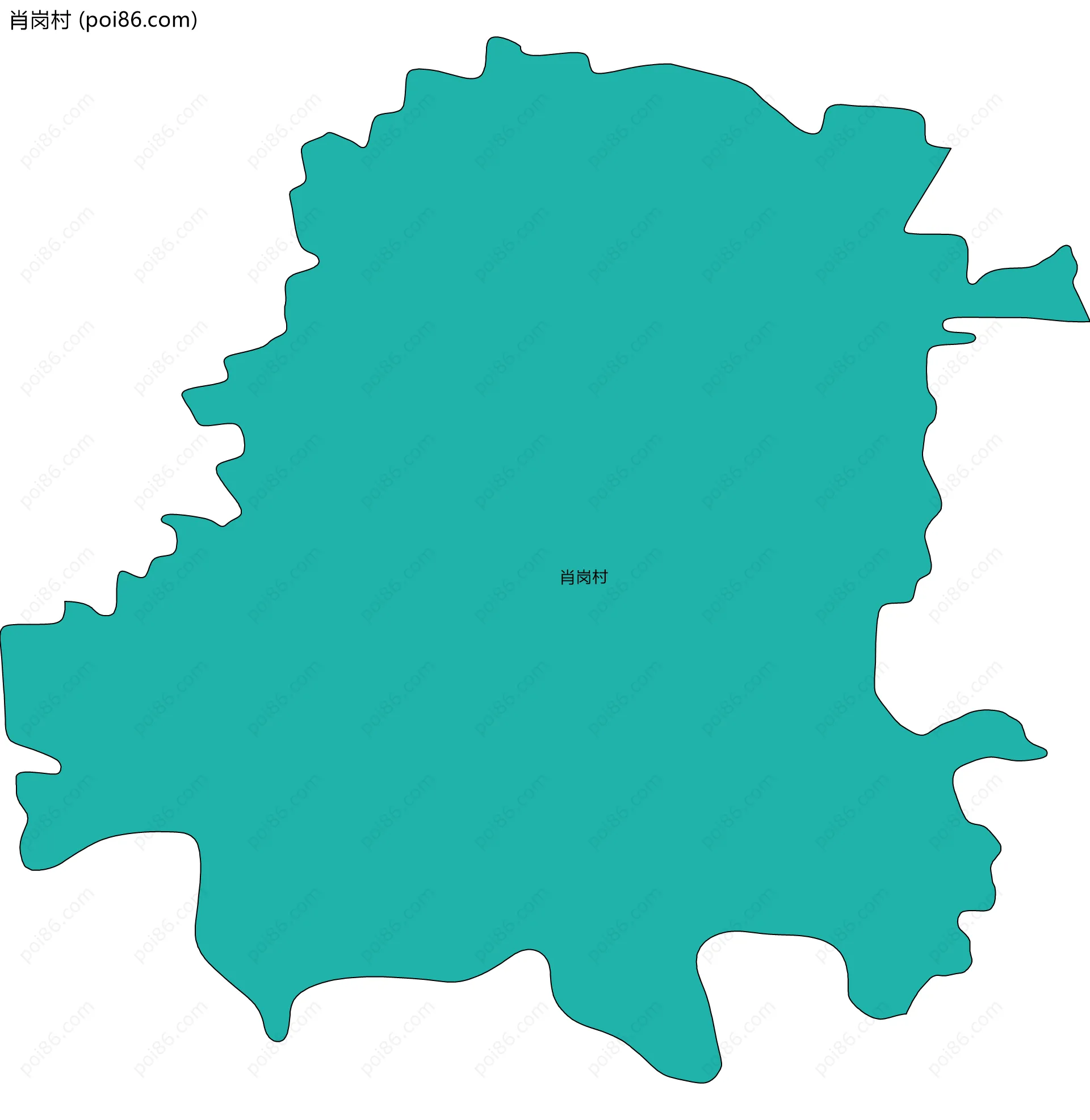 肖岗村边界地图