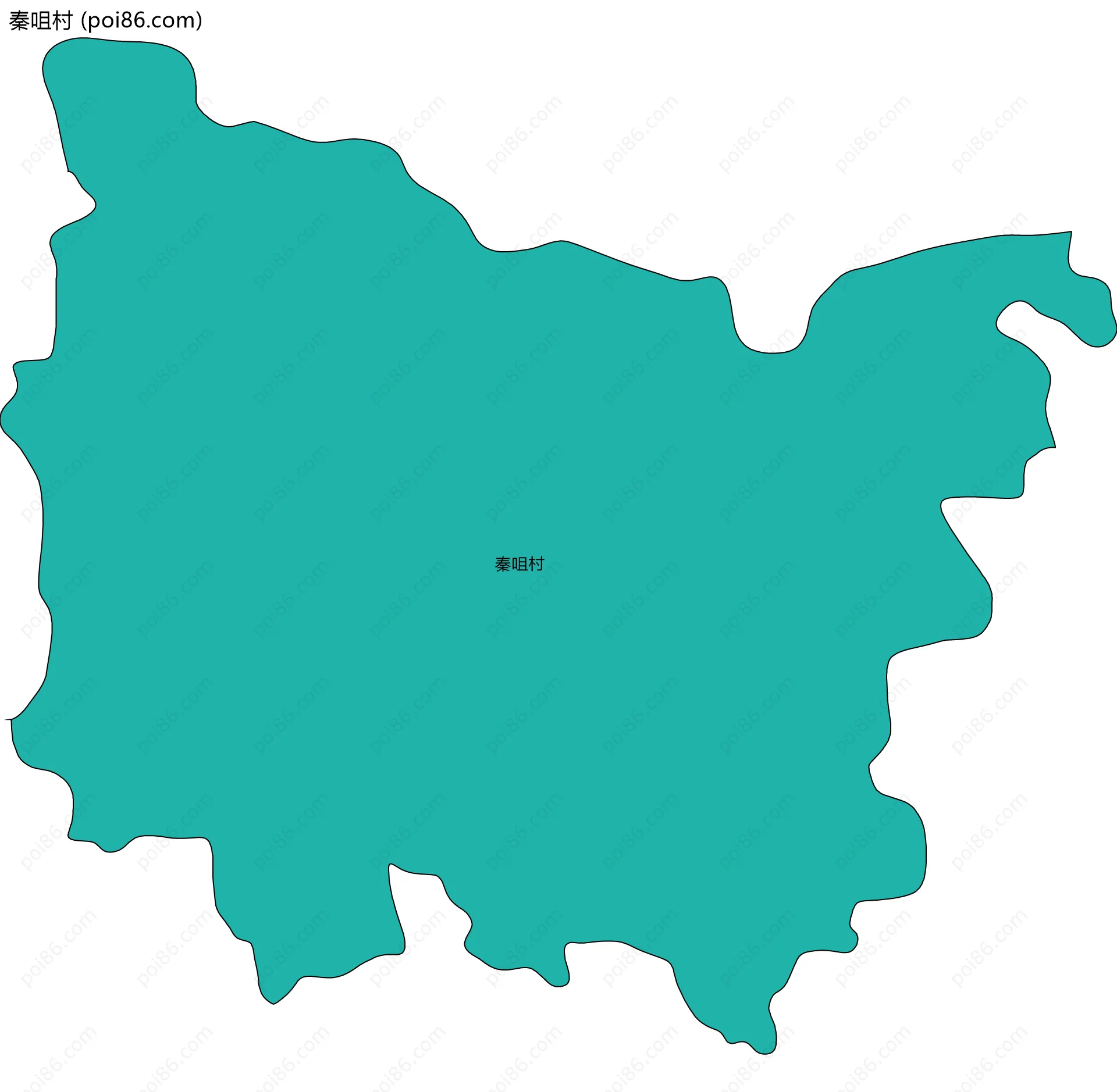 秦咀村边界地图