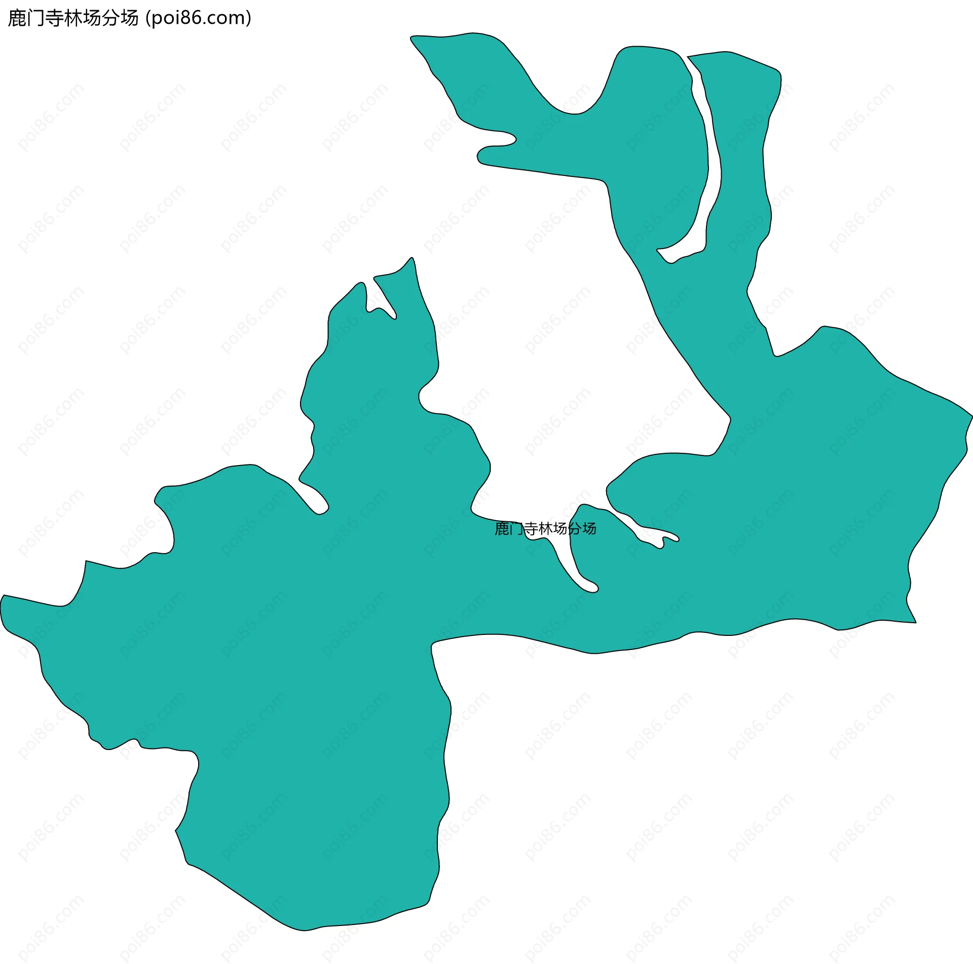 鹿门寺林场分场边界地图