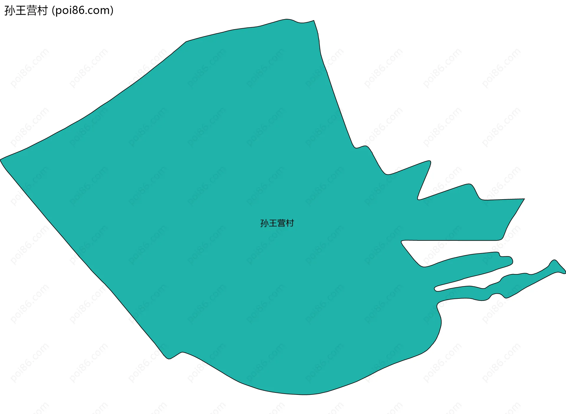 孙王营村边界地图