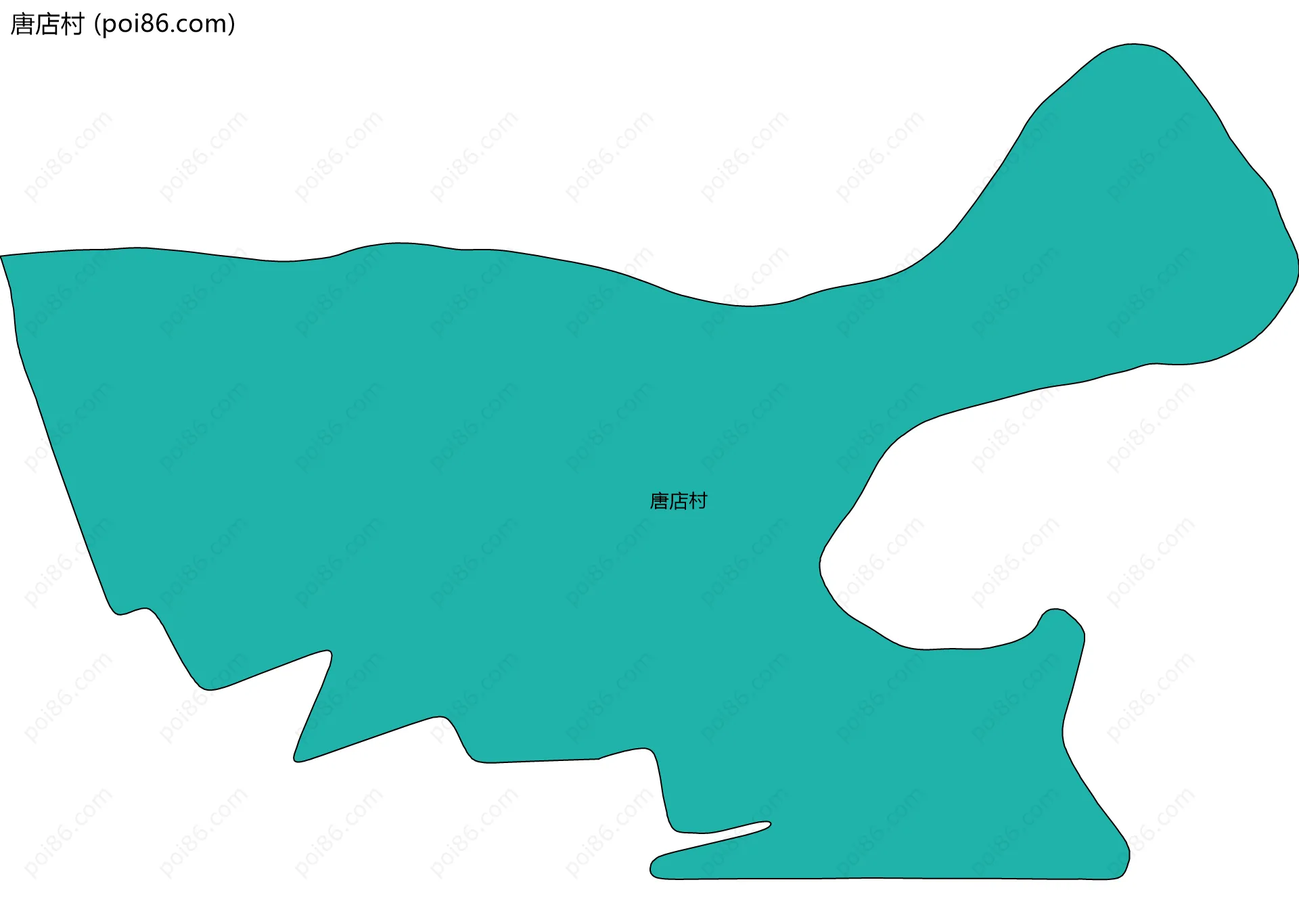 唐店村边界地图