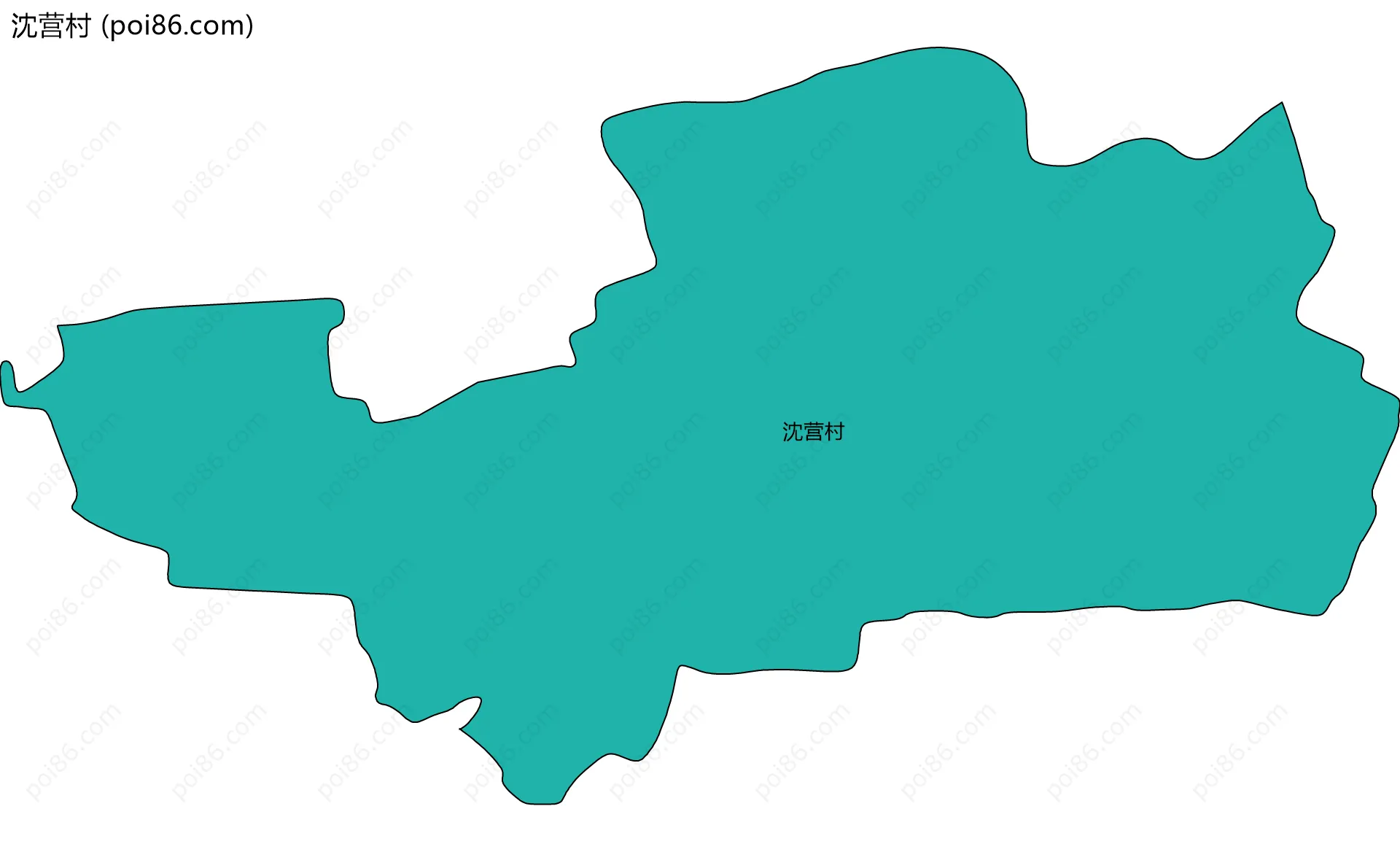 沈营村边界地图