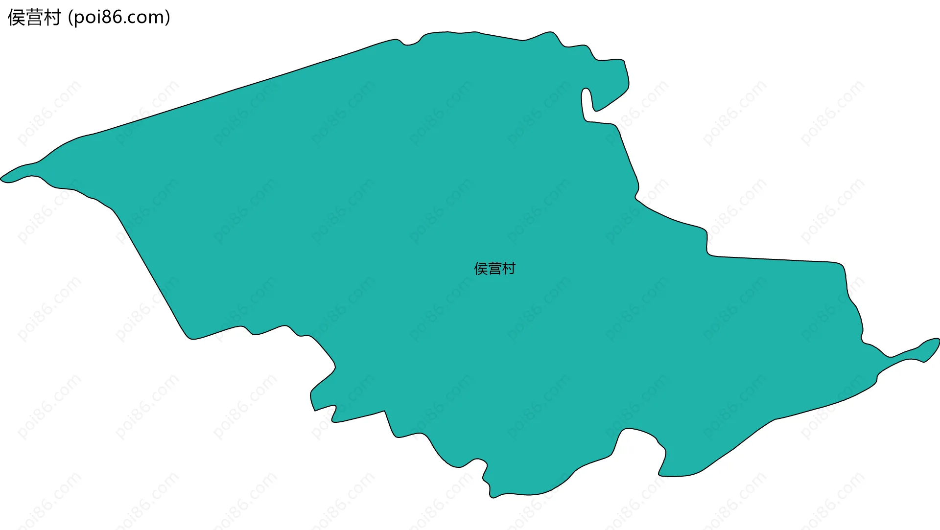 侯营村边界地图