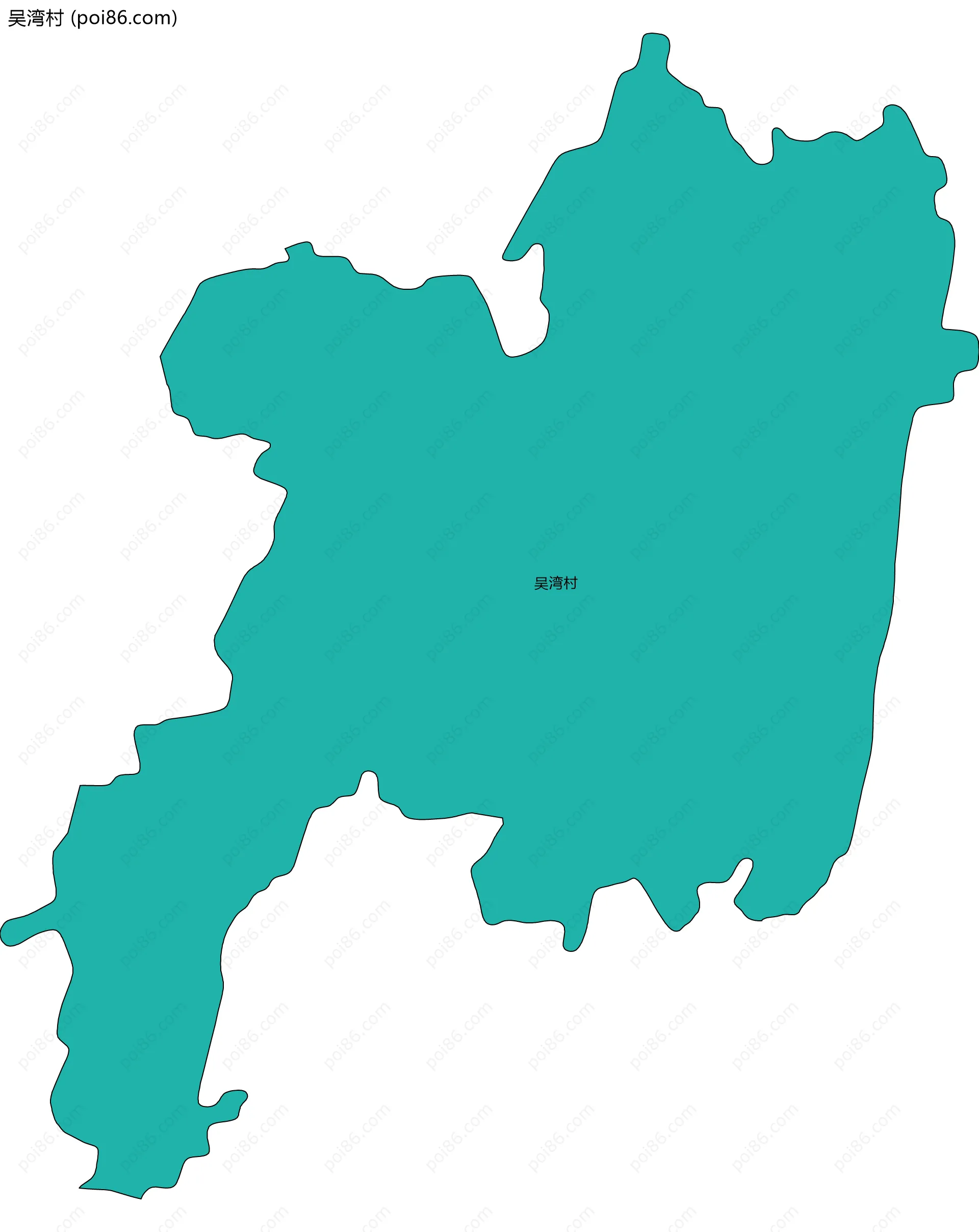 吴湾村边界地图