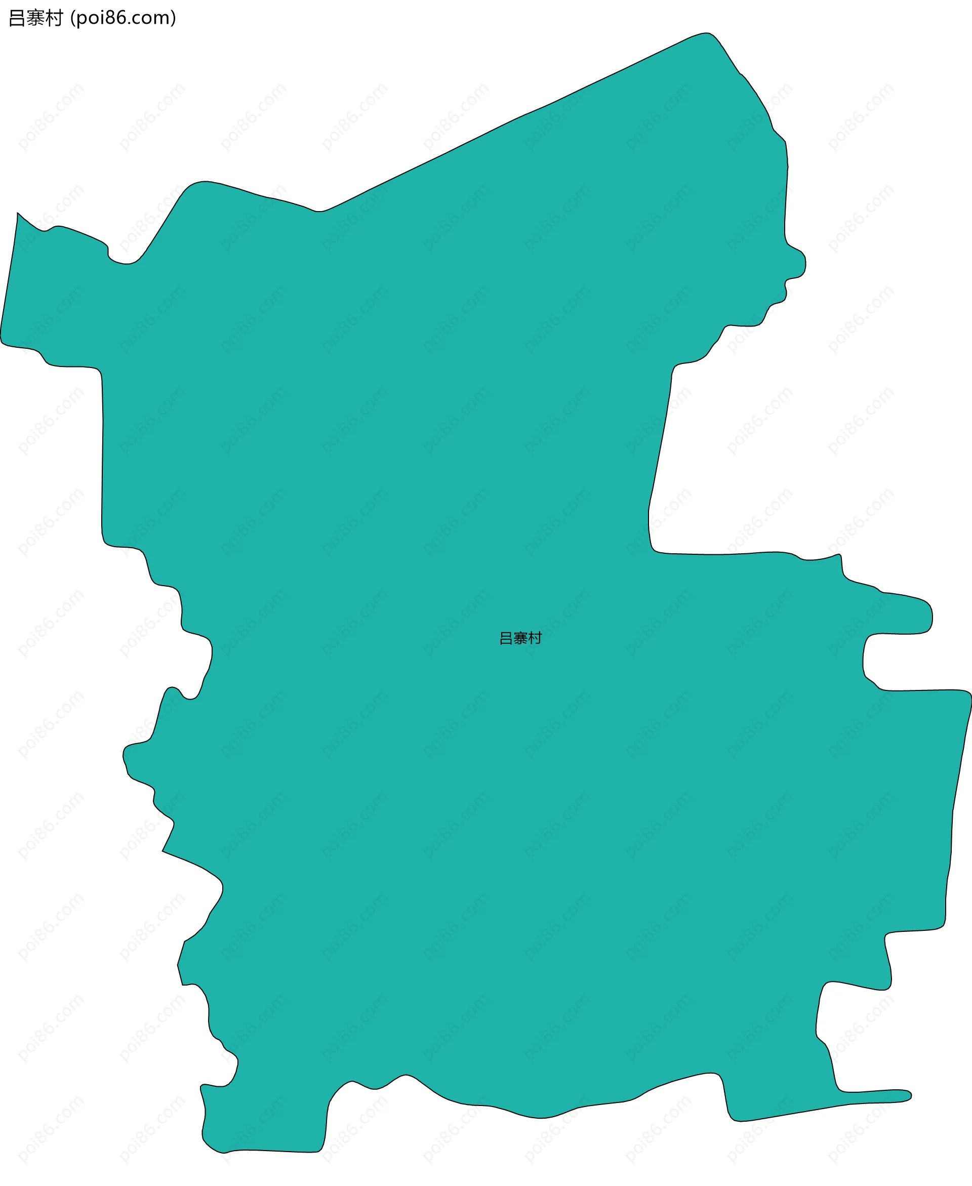 吕寨村边界地图