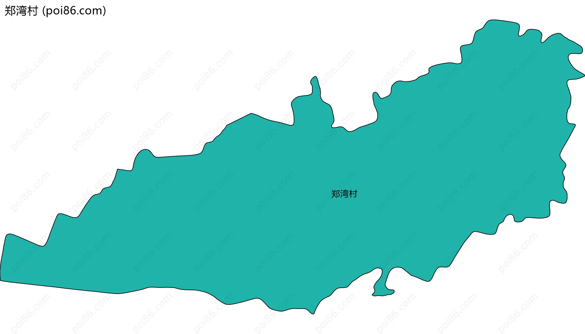 郑湾村边界地图