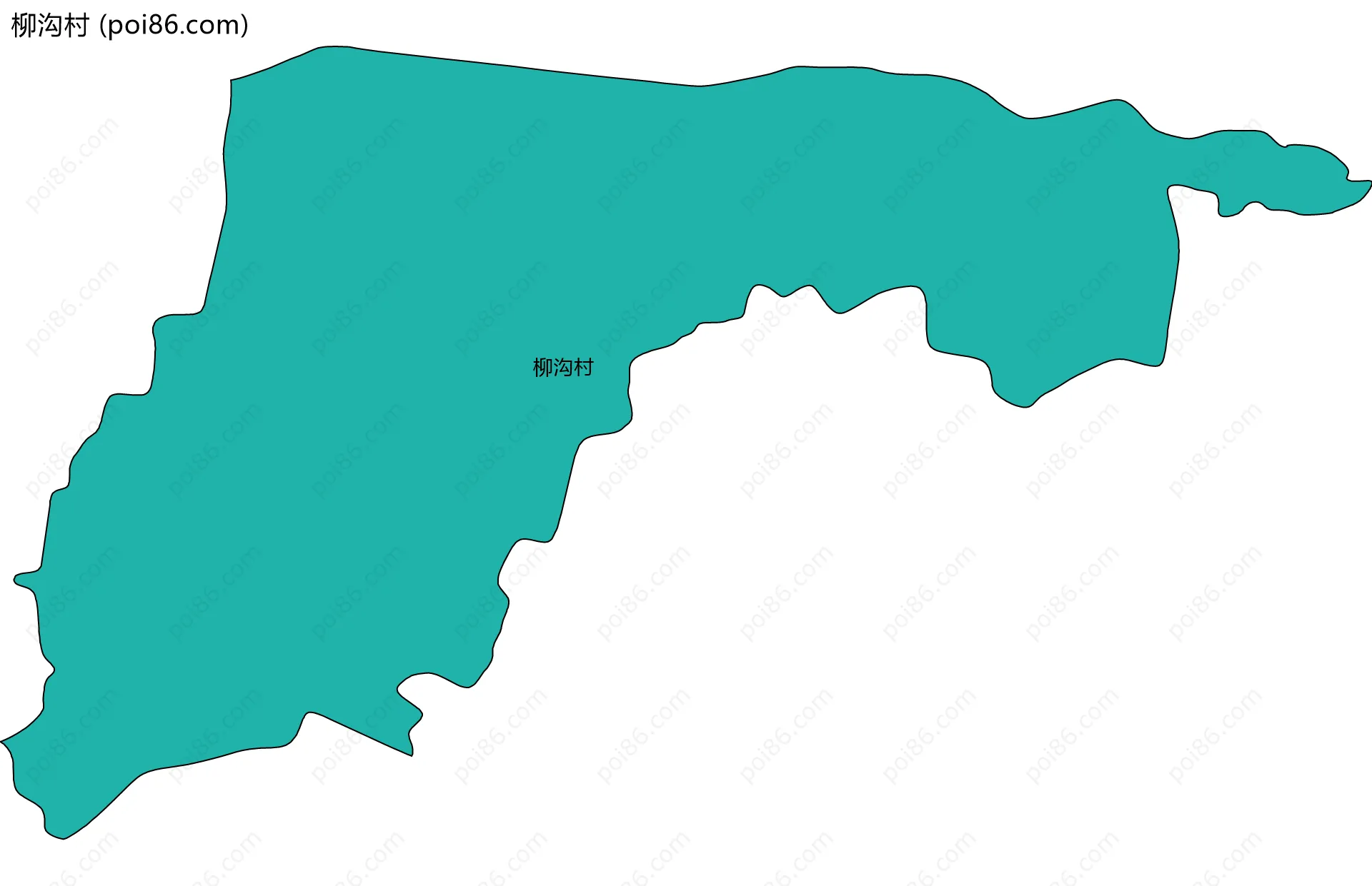 柳沟村边界地图