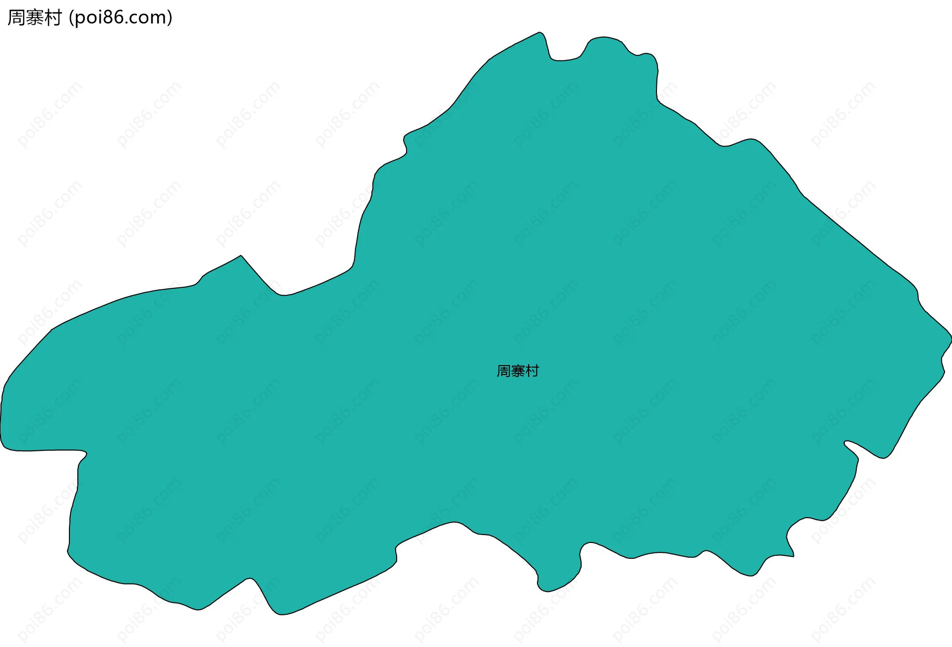 周寨村边界地图