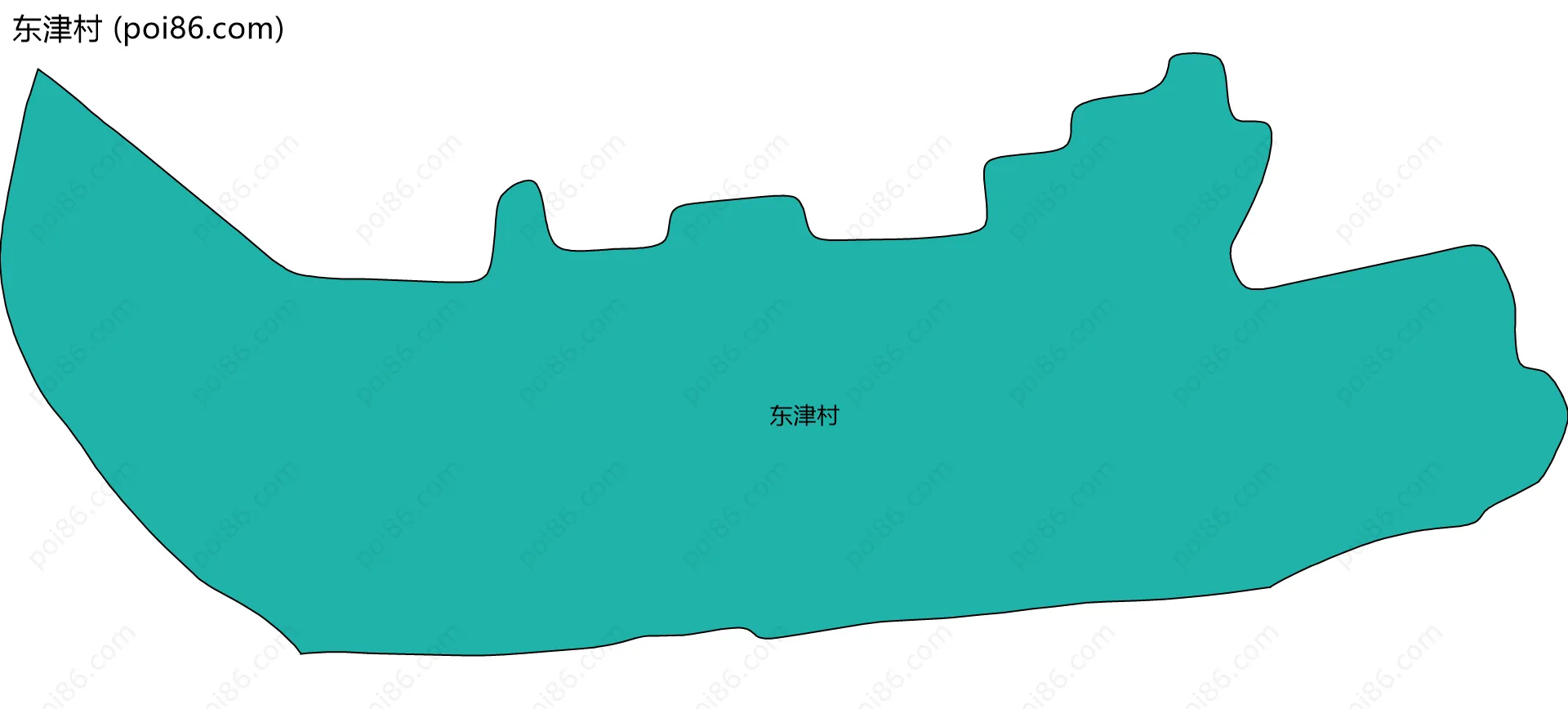 东津村边界地图