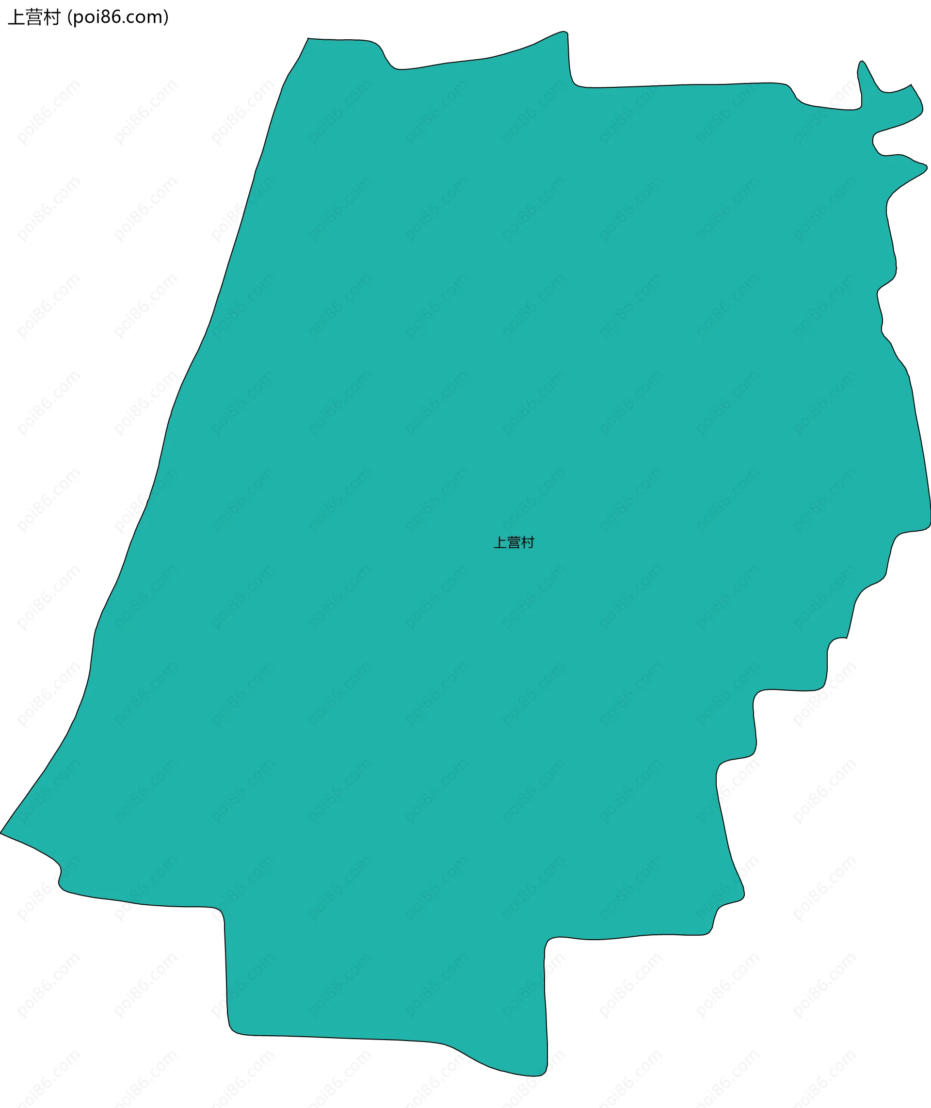 上营村边界地图