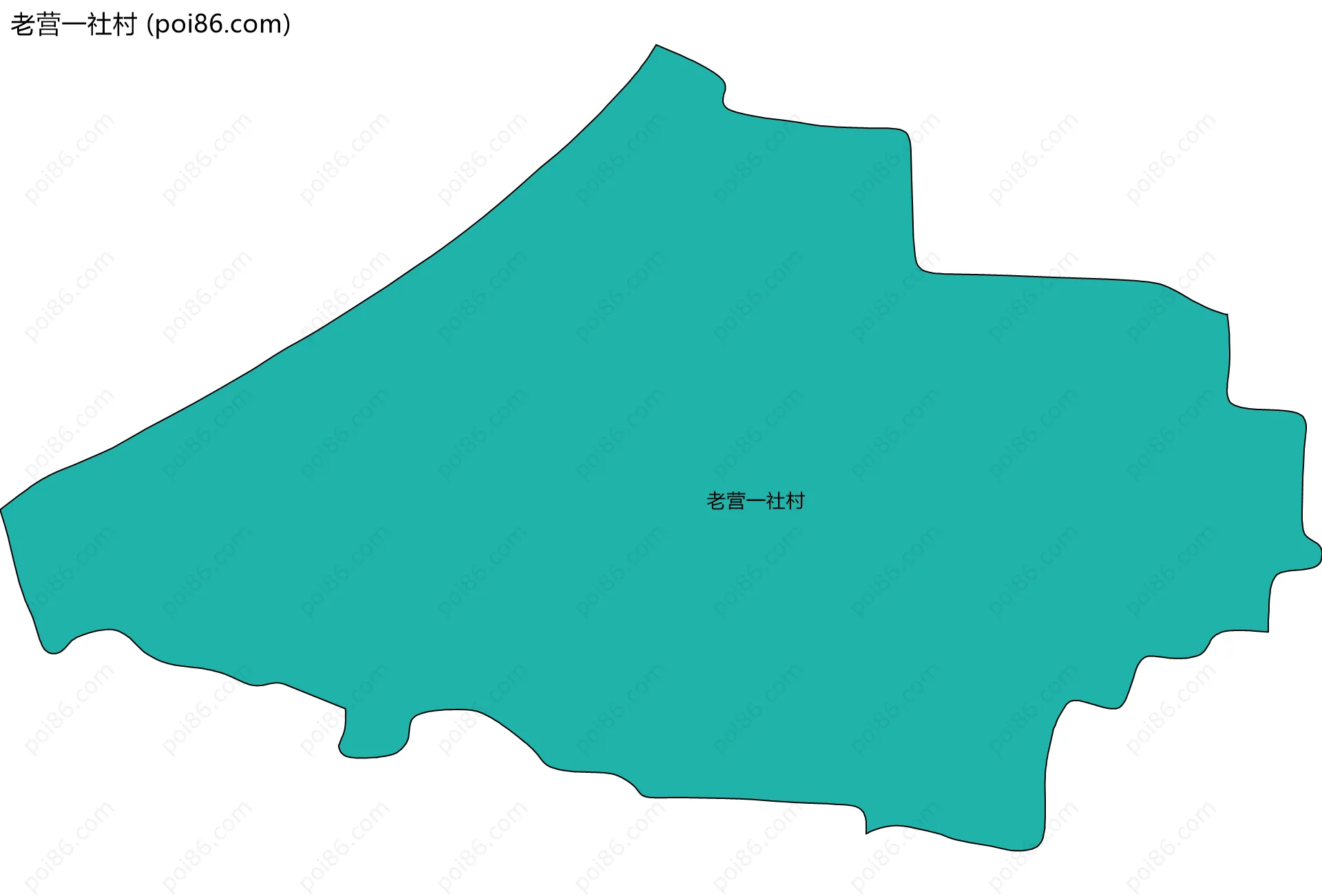 老营一社村边界地图