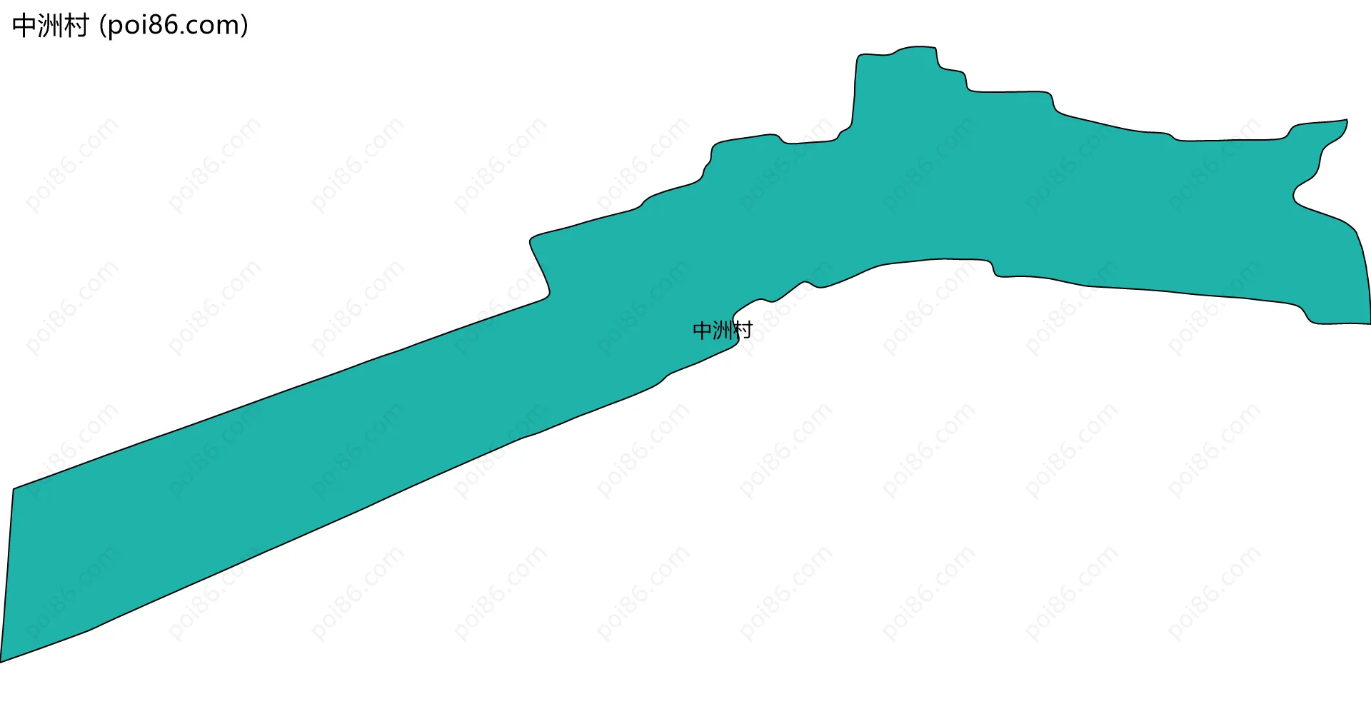 中洲村边界地图