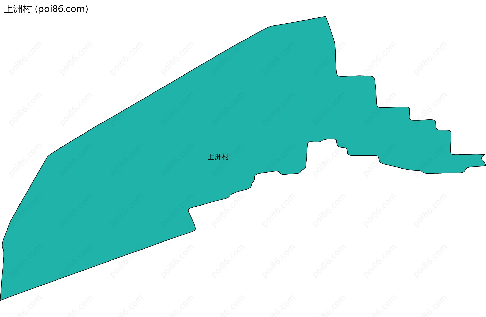 上洲村边界地图