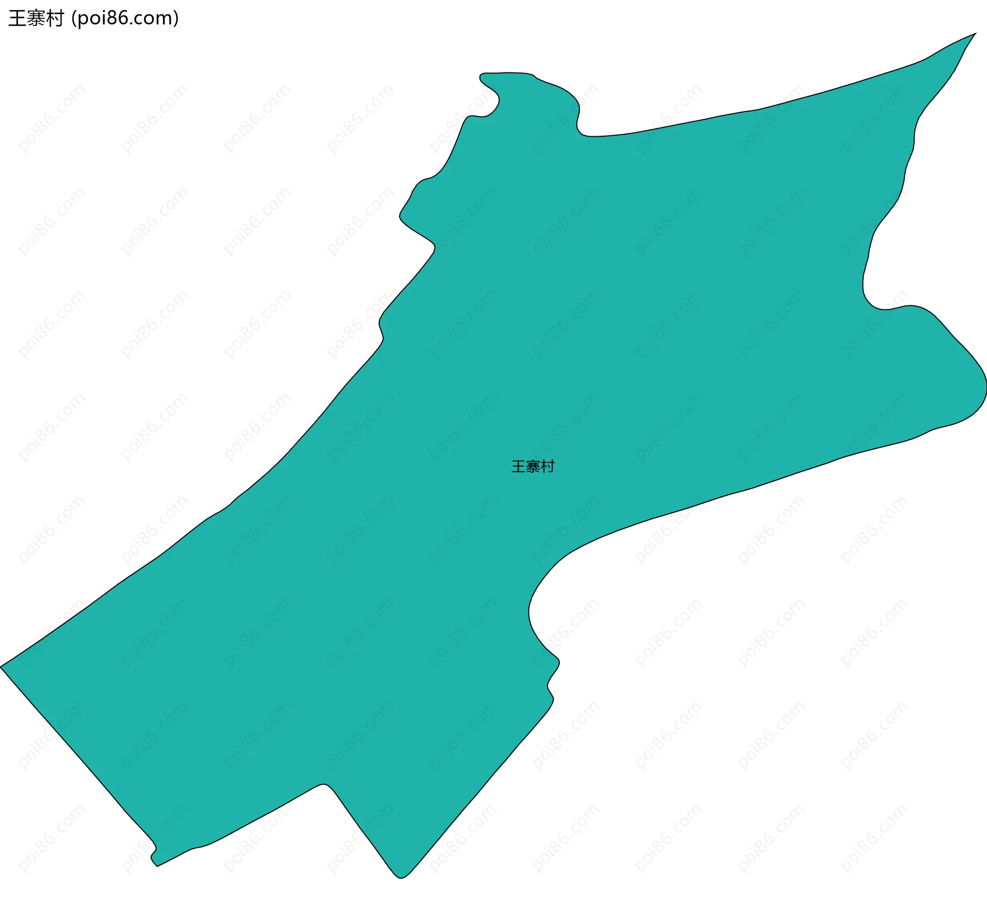王寨村边界地图