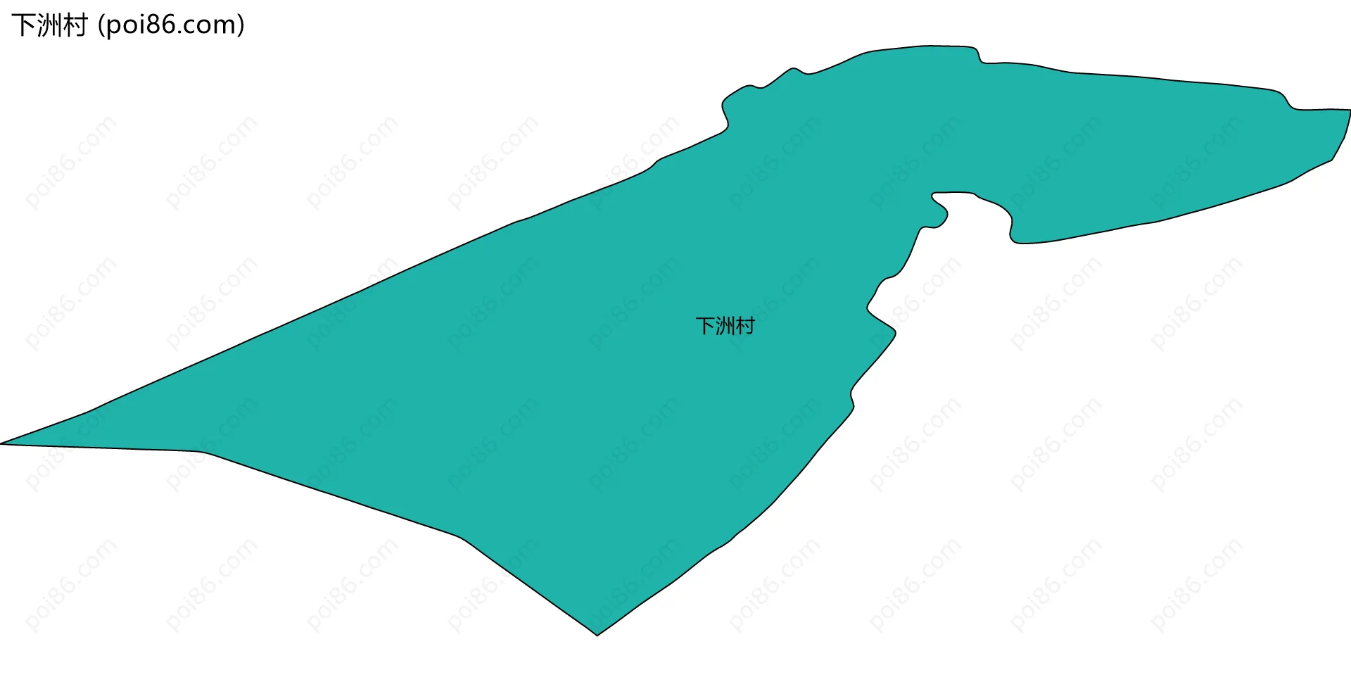 下洲村边界地图