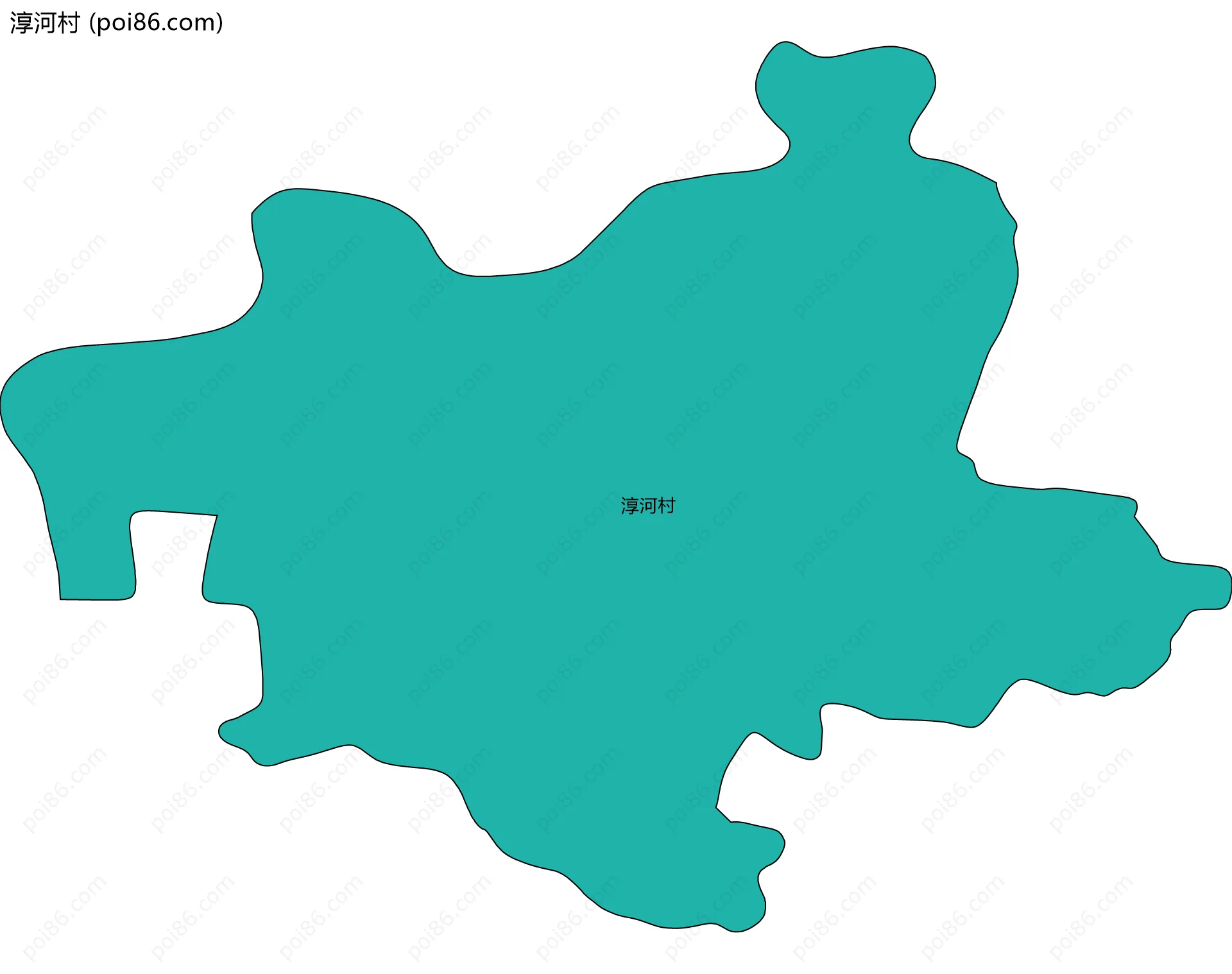 淳河村边界地图