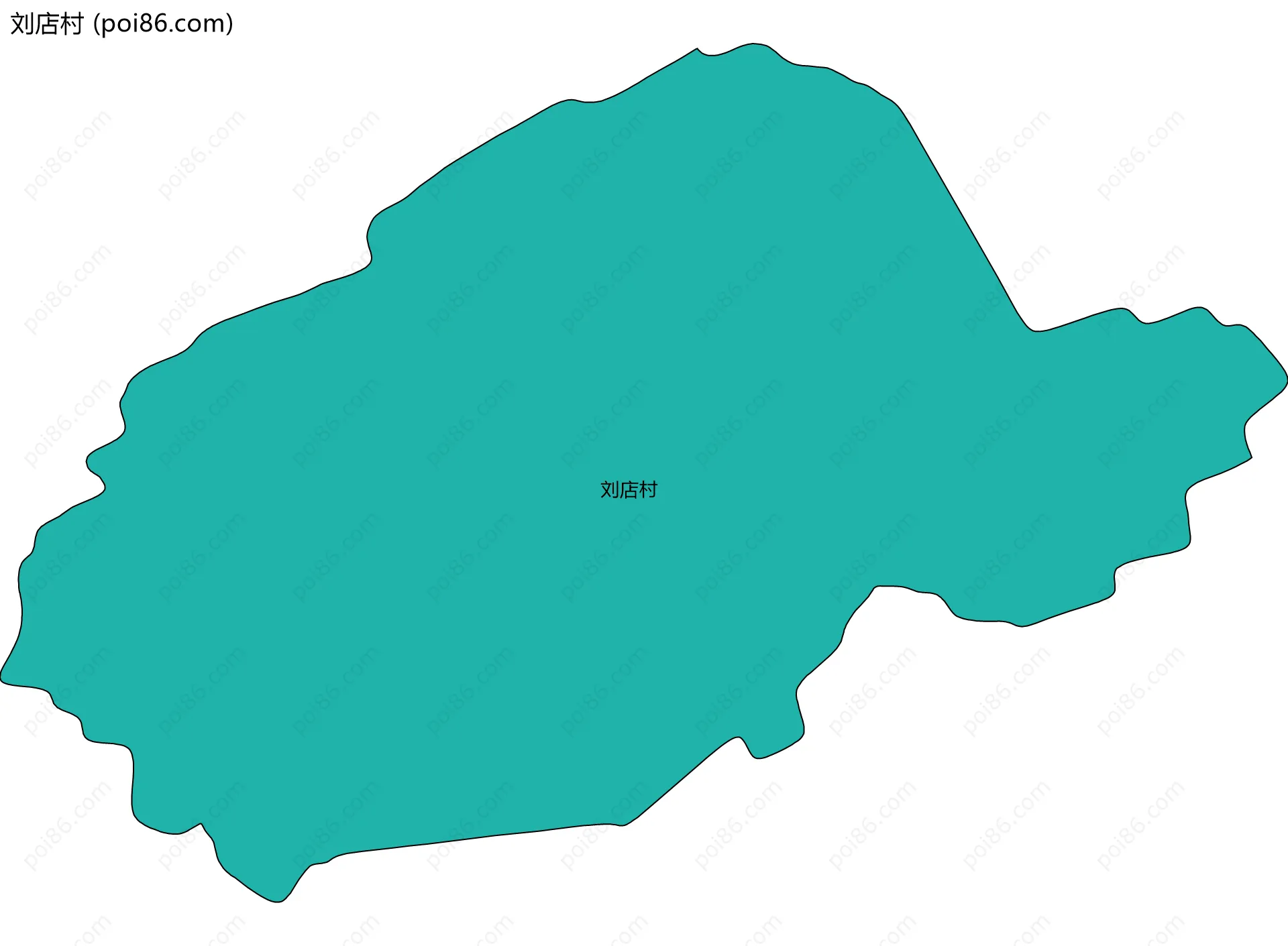 刘店村边界地图