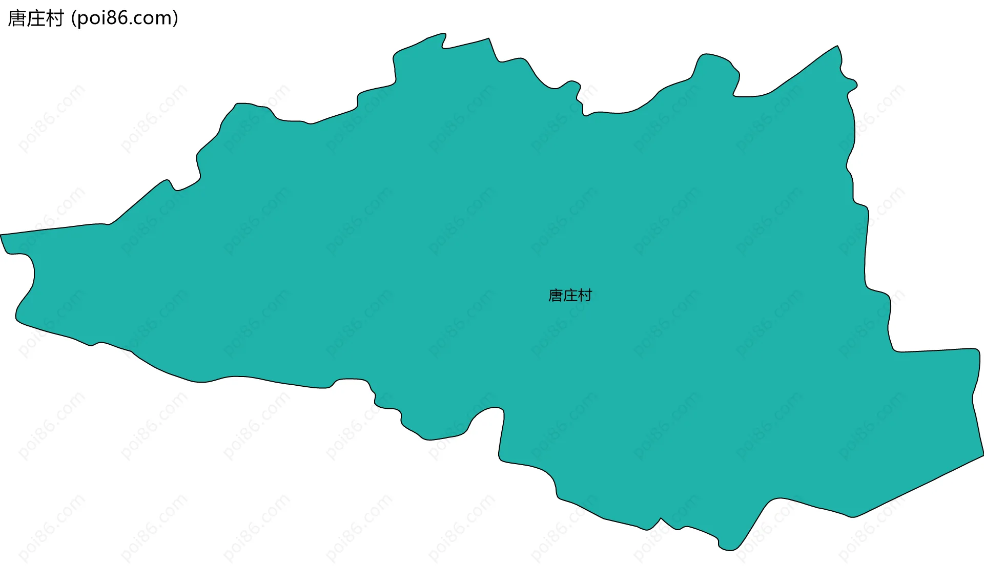 唐庄村边界地图