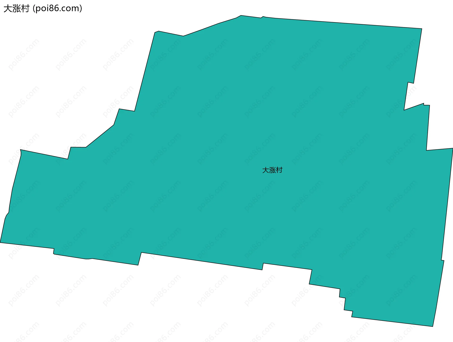 大涨村边界地图