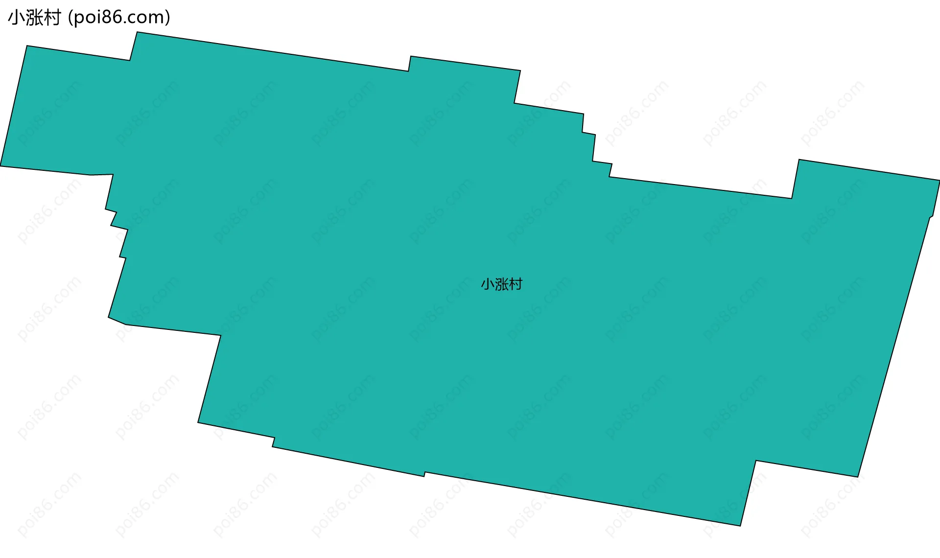 小涨村边界地图