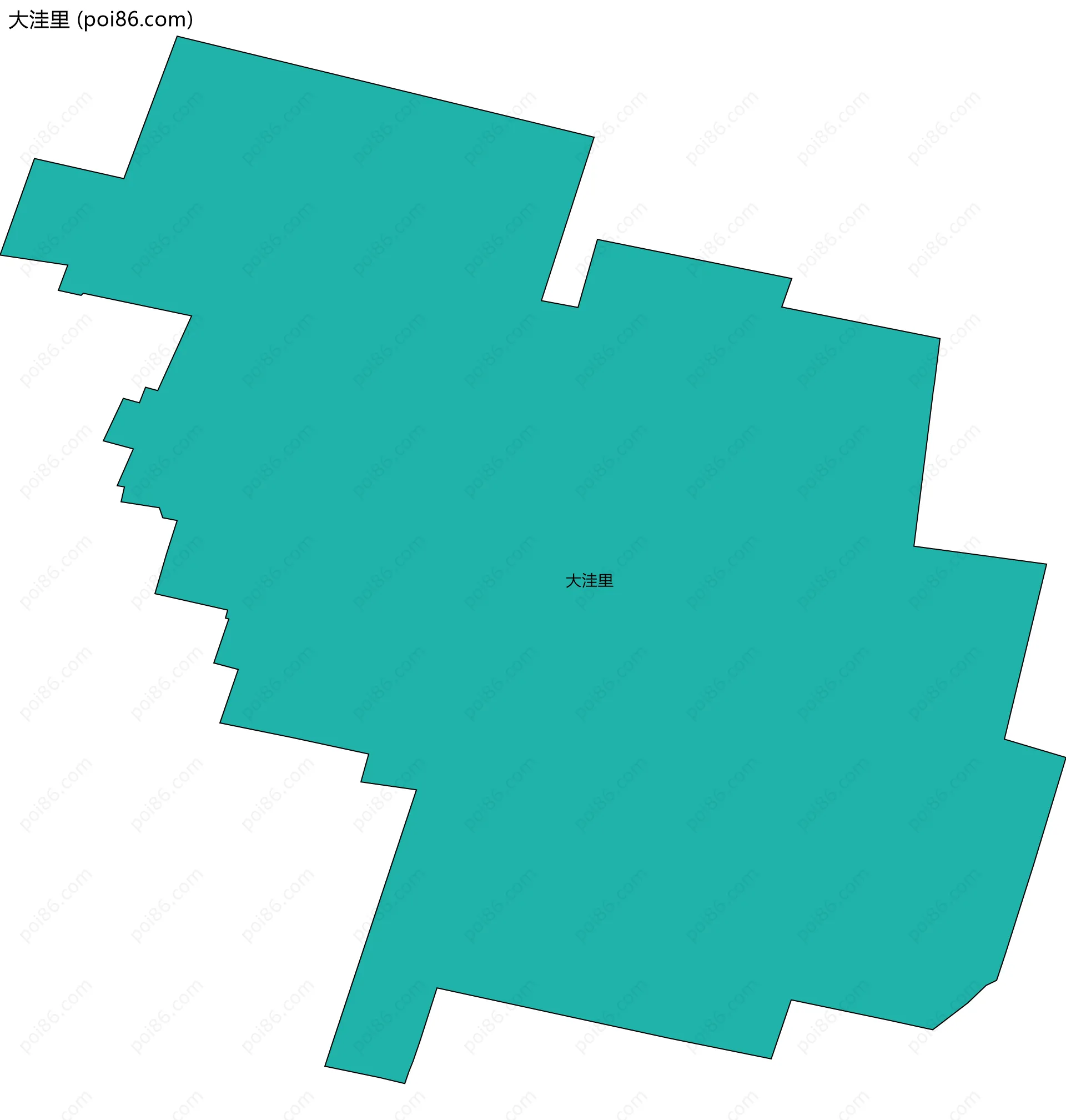 大洼里边界地图