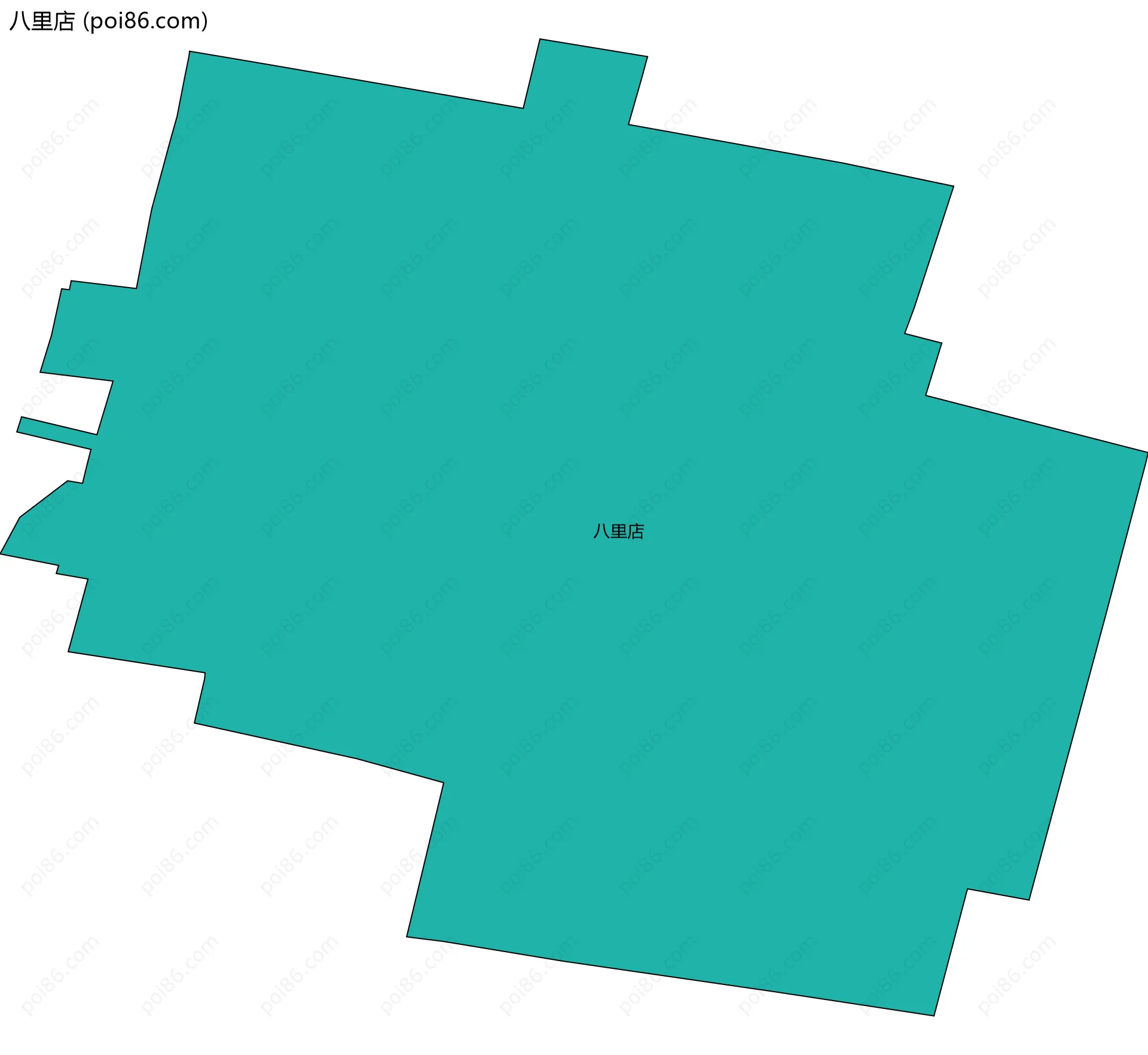 八里店边界地图