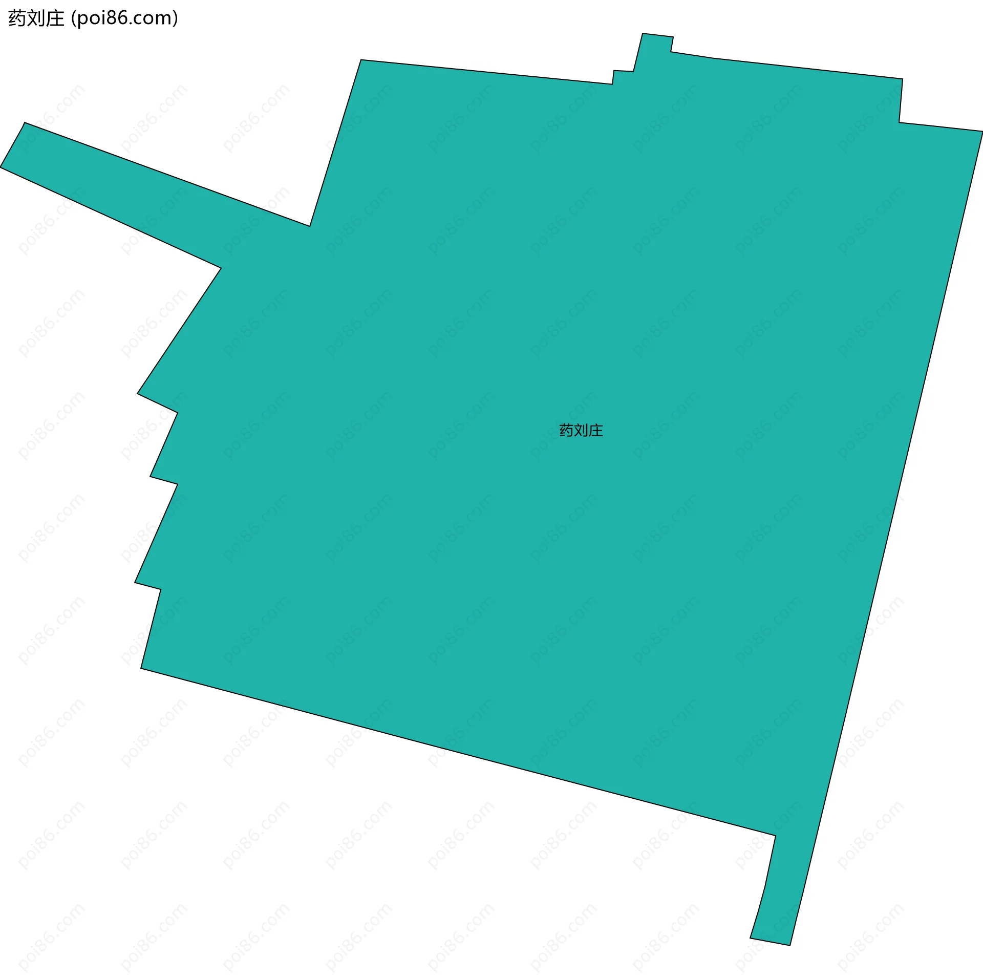 药刘庄边界地图