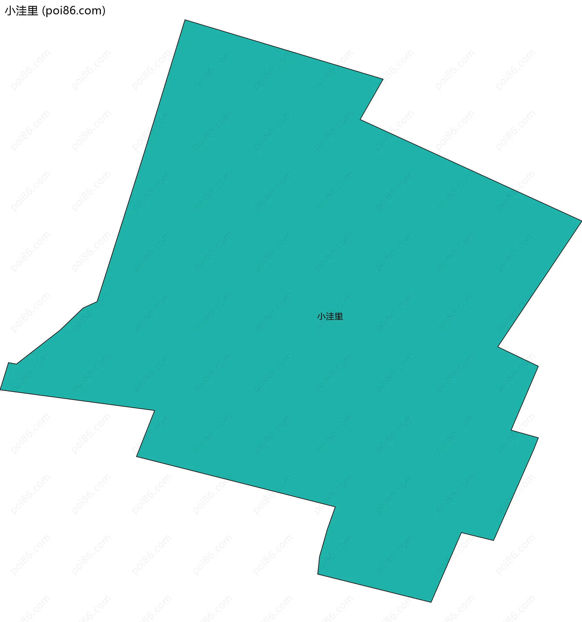 小洼里边界地图