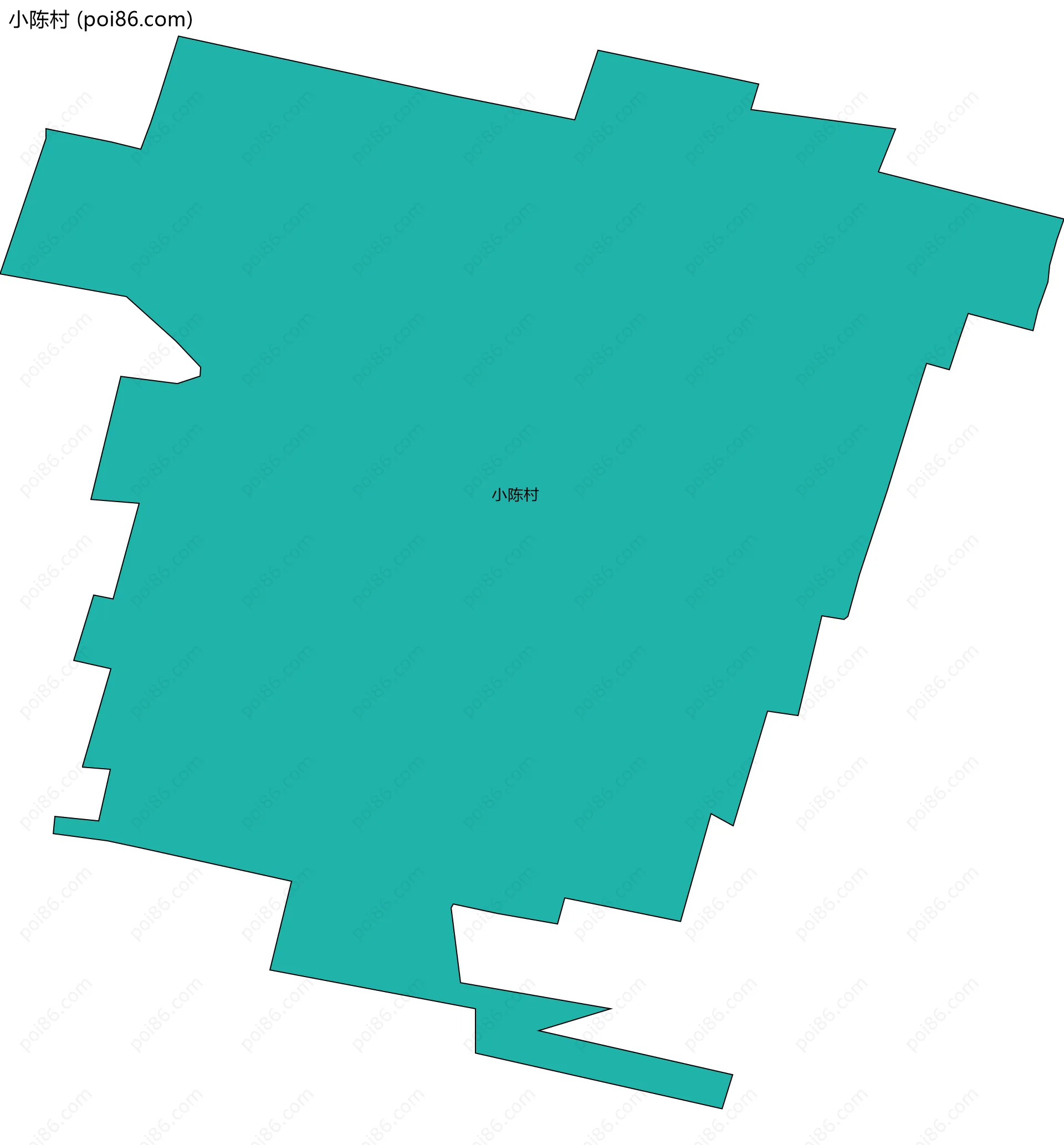 小陈村边界地图