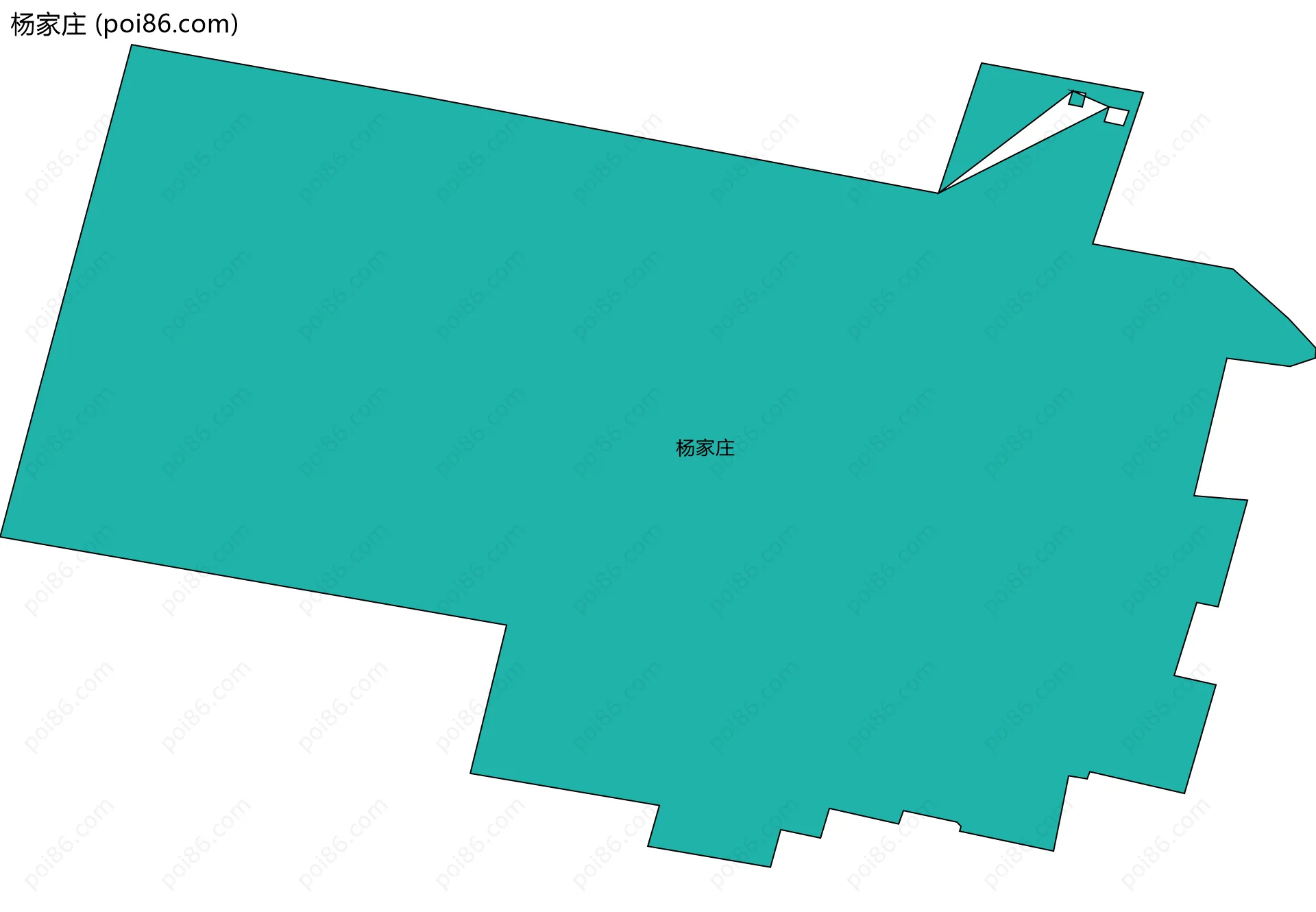 杨家庄边界地图