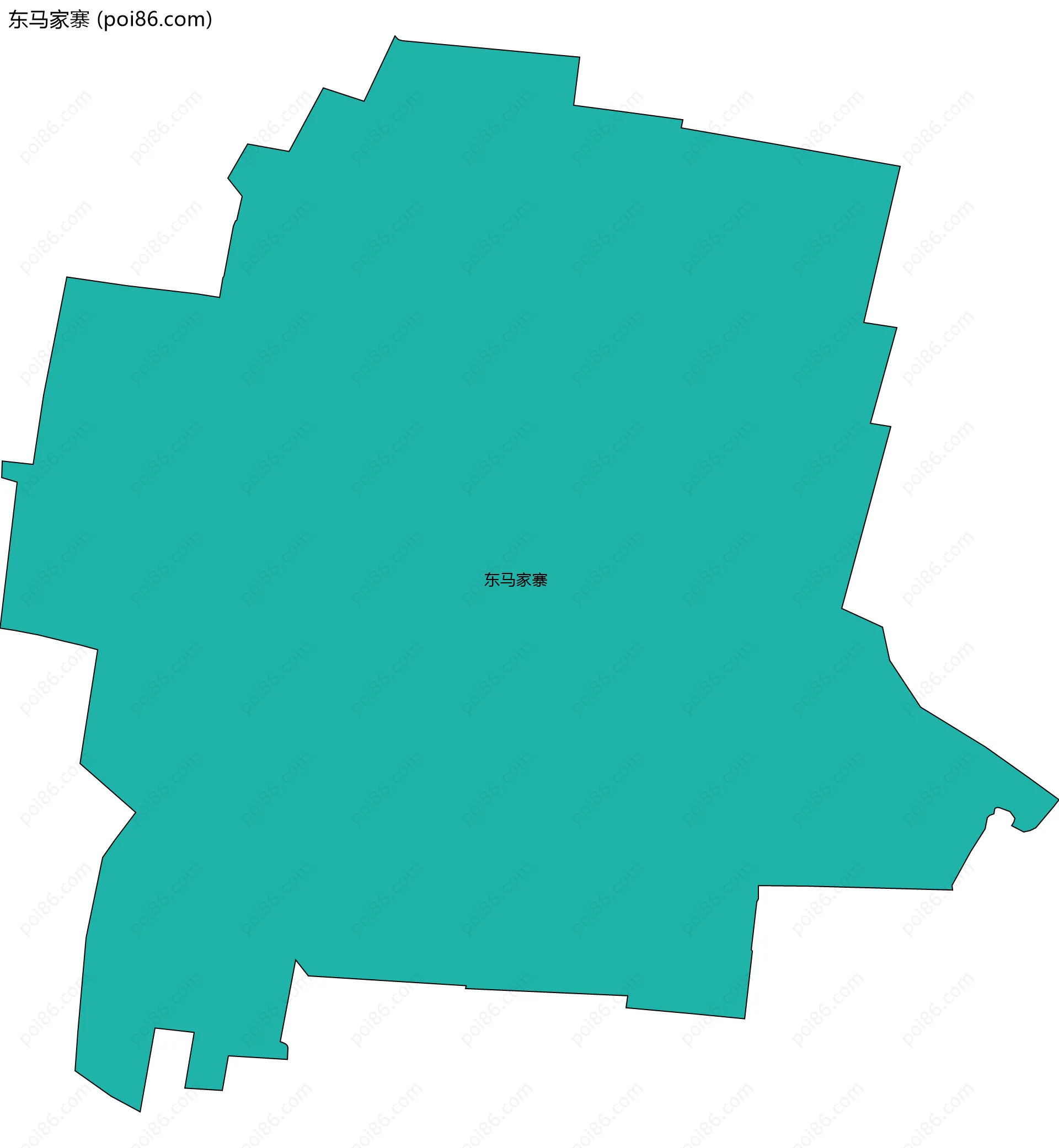 东马家寨边界地图